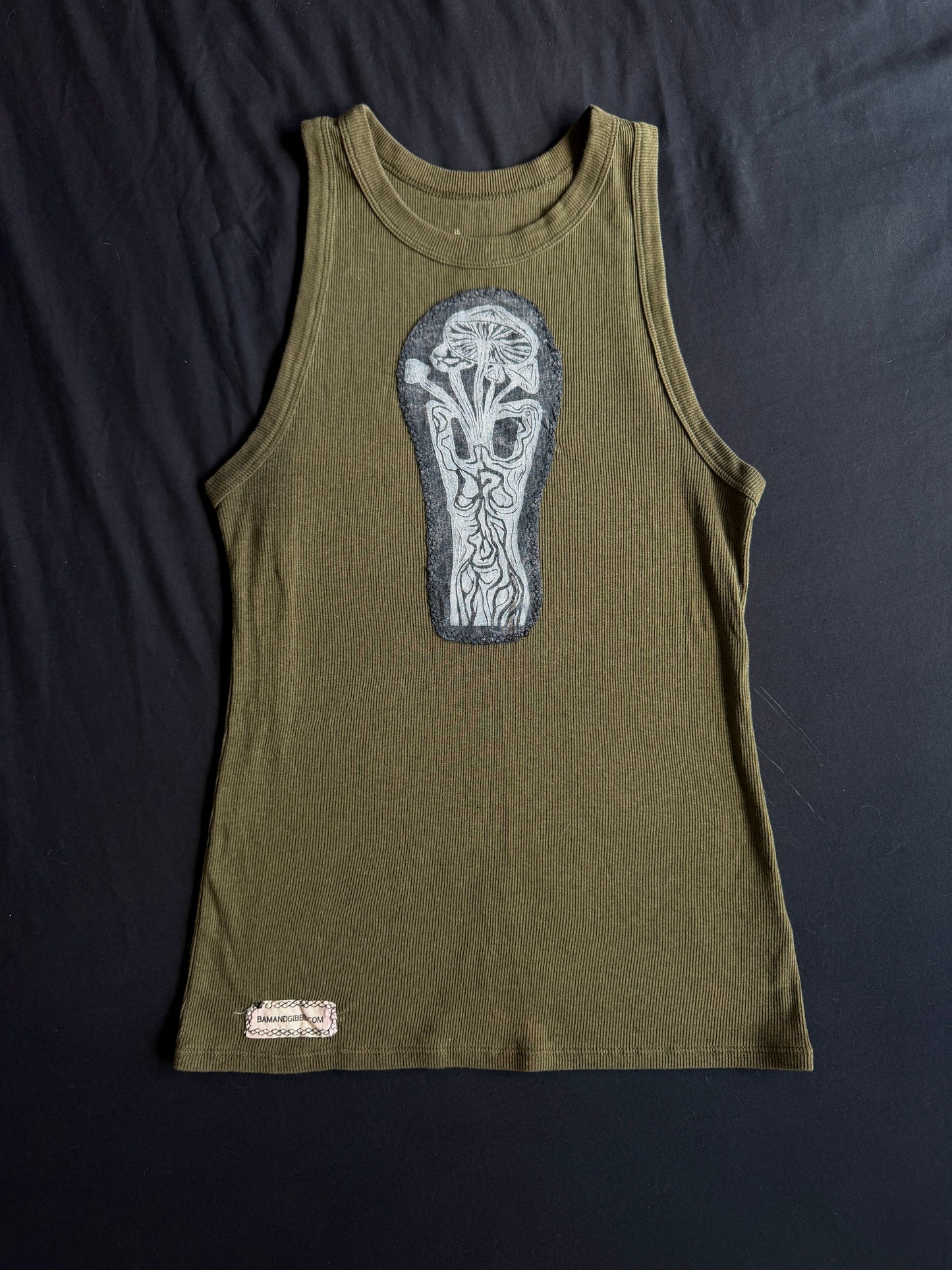 Magic mushroom patch tank top