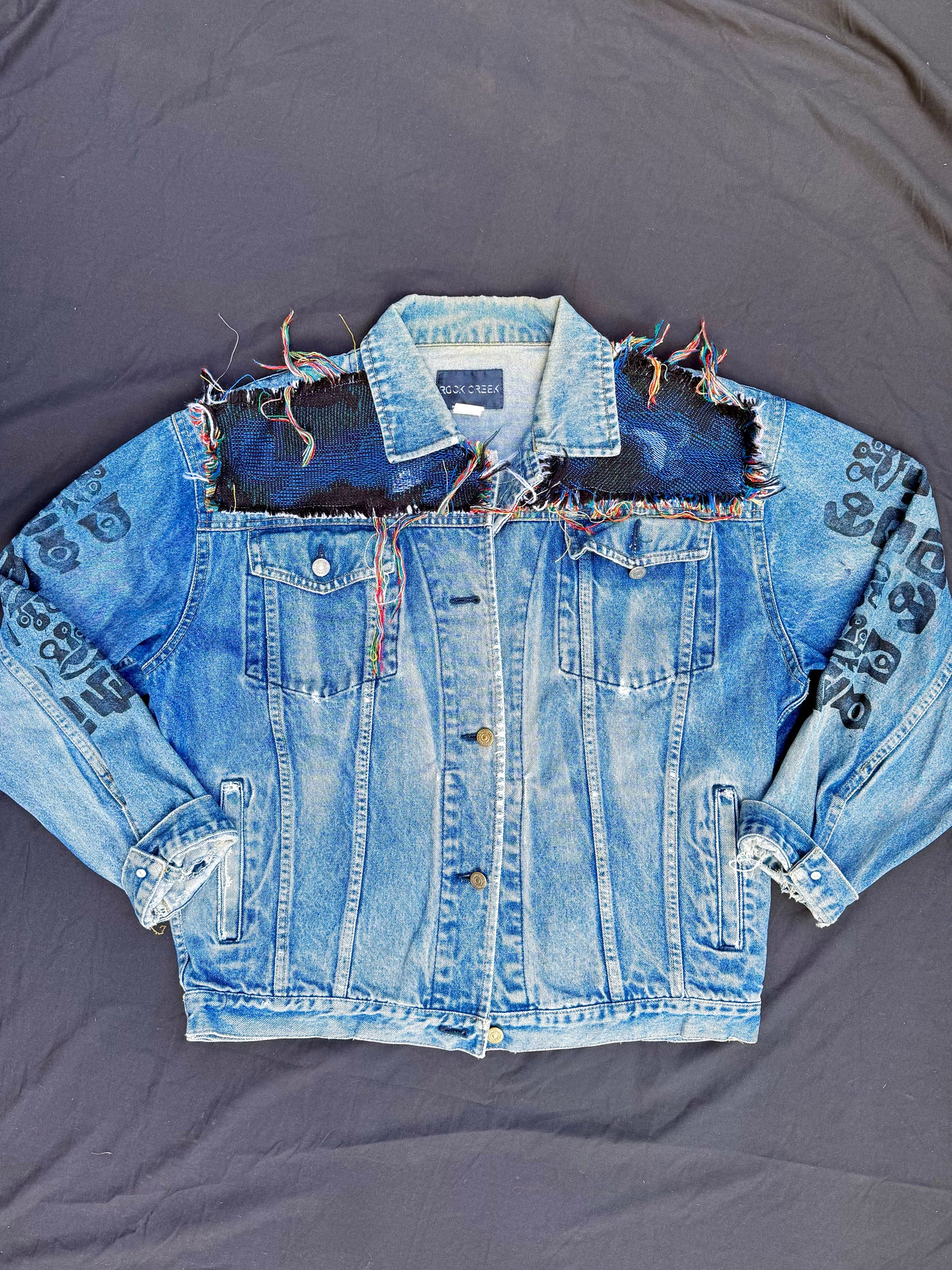 Transformers and sigils patch jacket