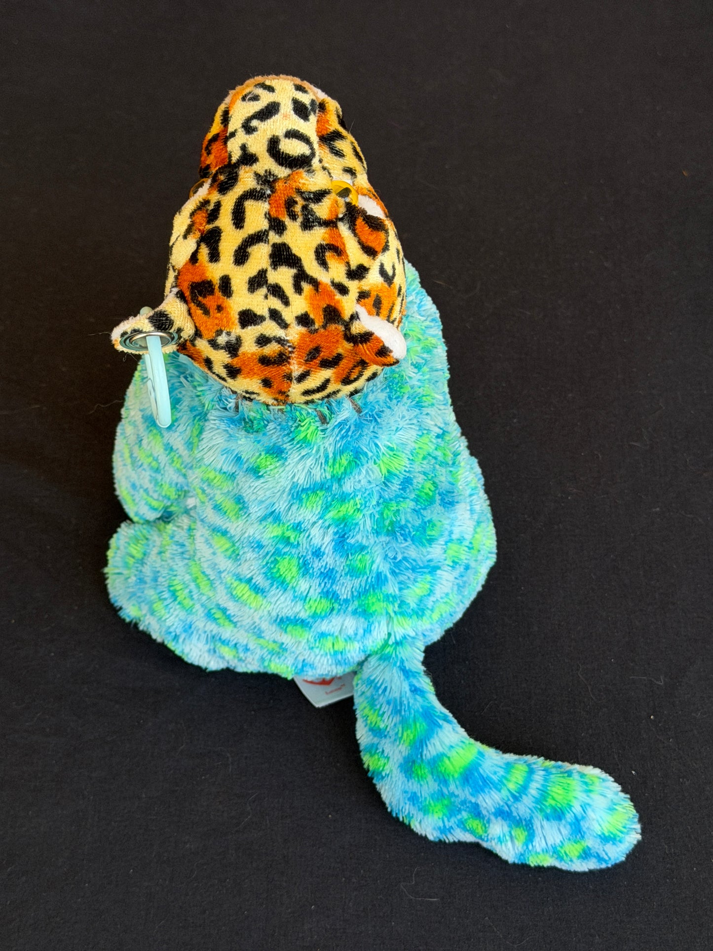 Leopard + green & blue leopard keychain buddy