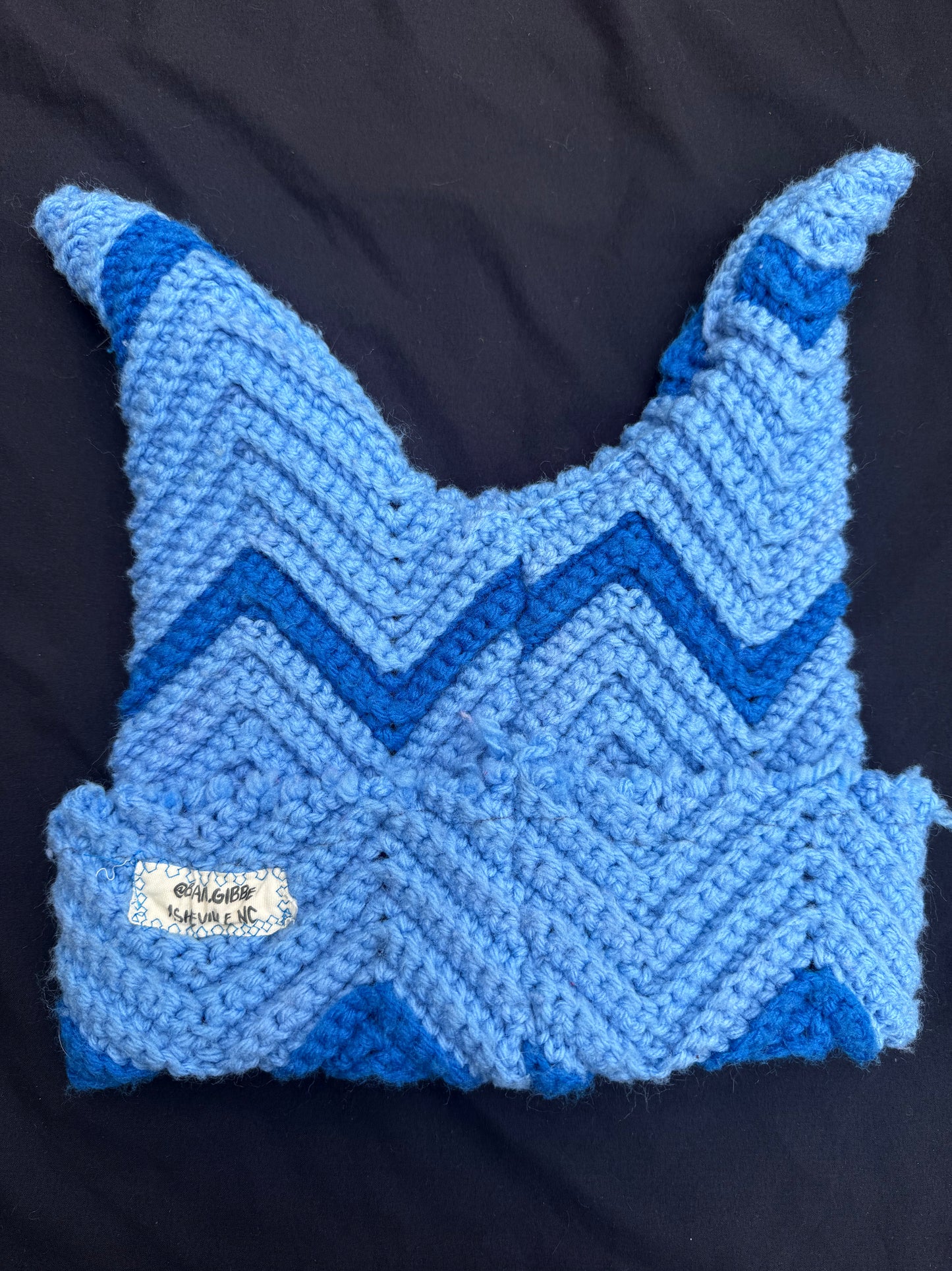 Crochet shape patch hat