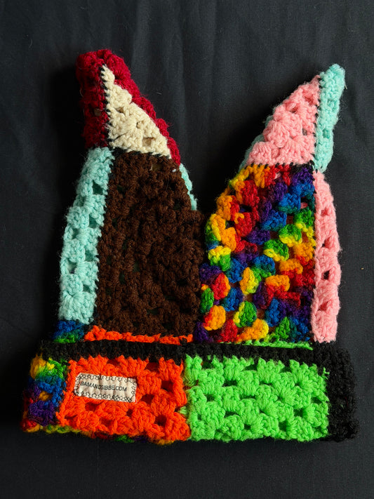 Crochet eyeball hat
