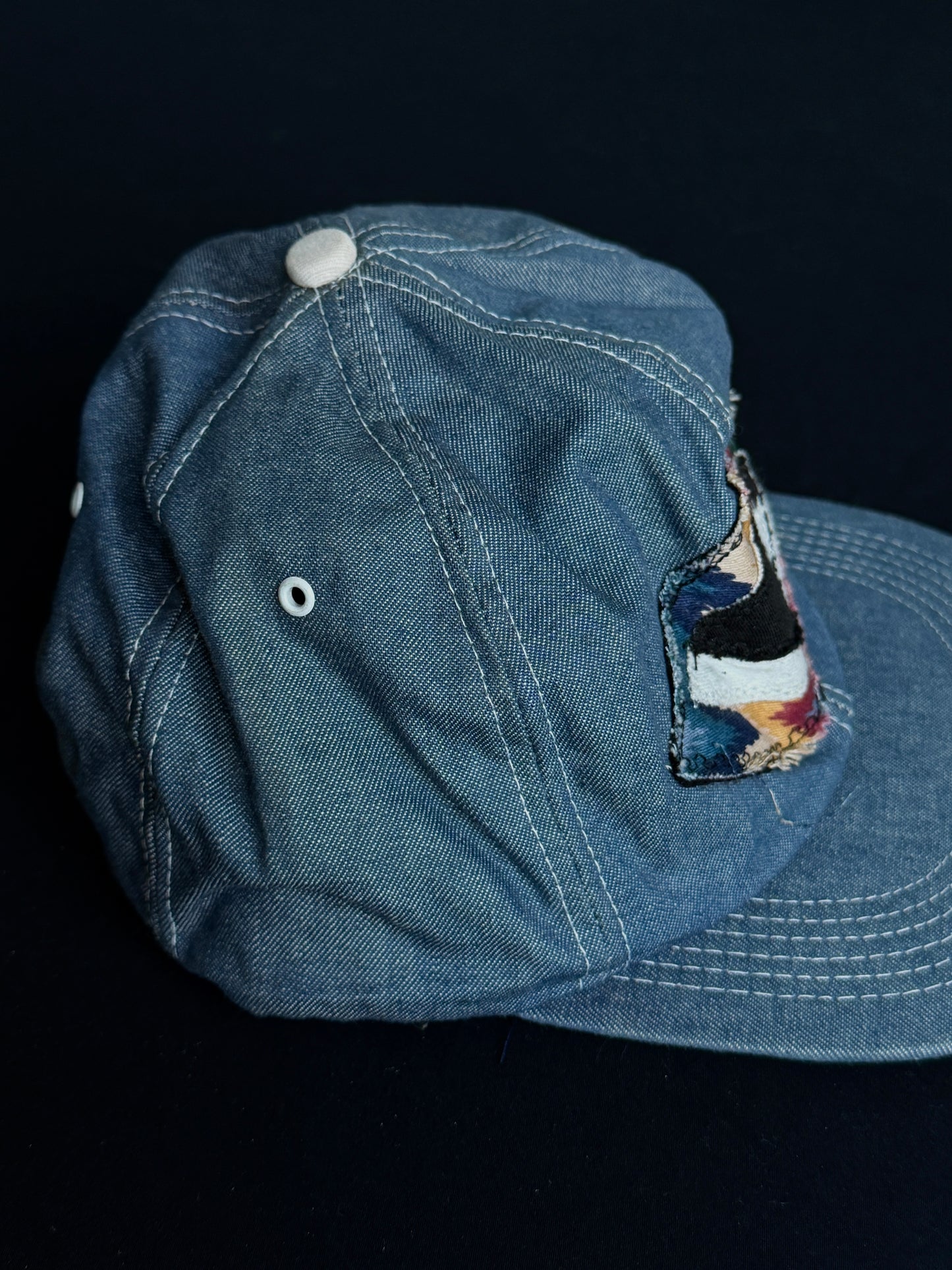 Upcycled Jean Eyeball Hat