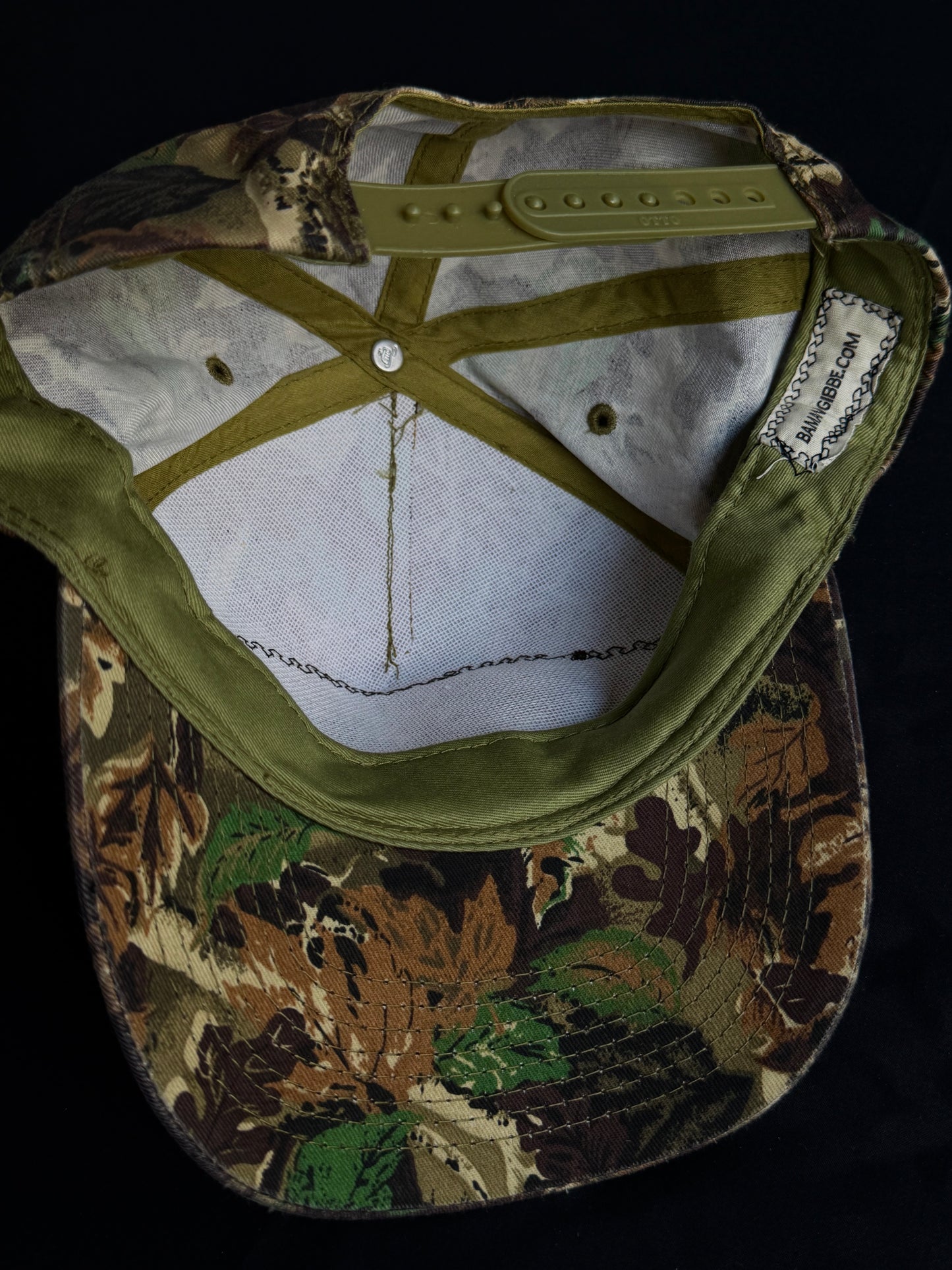 Upcycled Camo Eyeball Hat