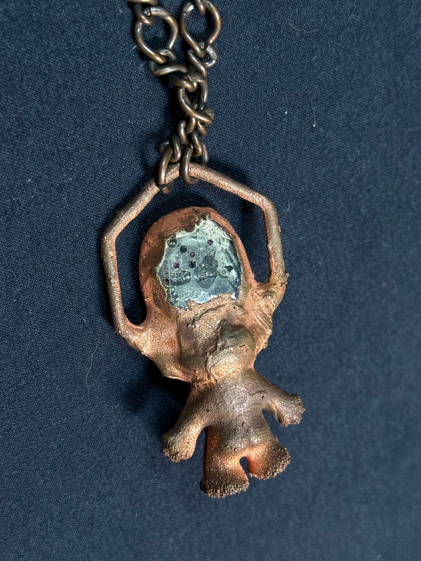 Father Time troll amulet