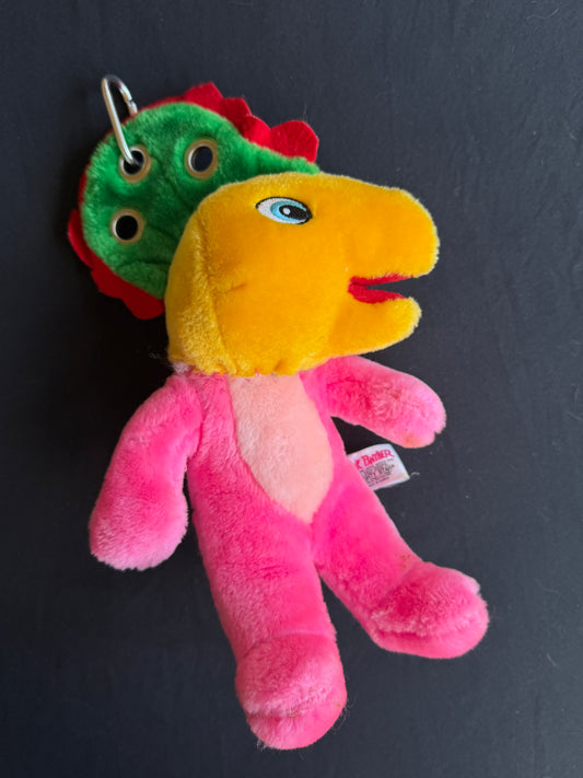 Dinosaur + pink panther keychain buddy