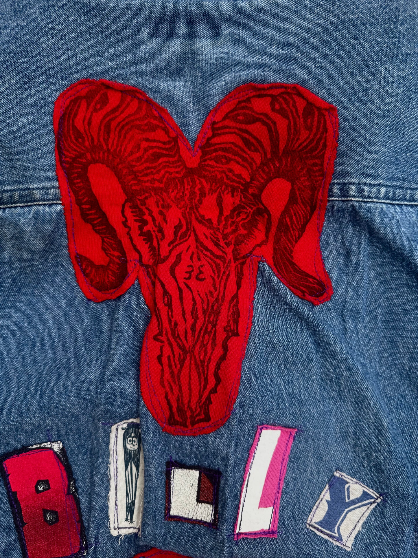 Billy strings patched jean button up