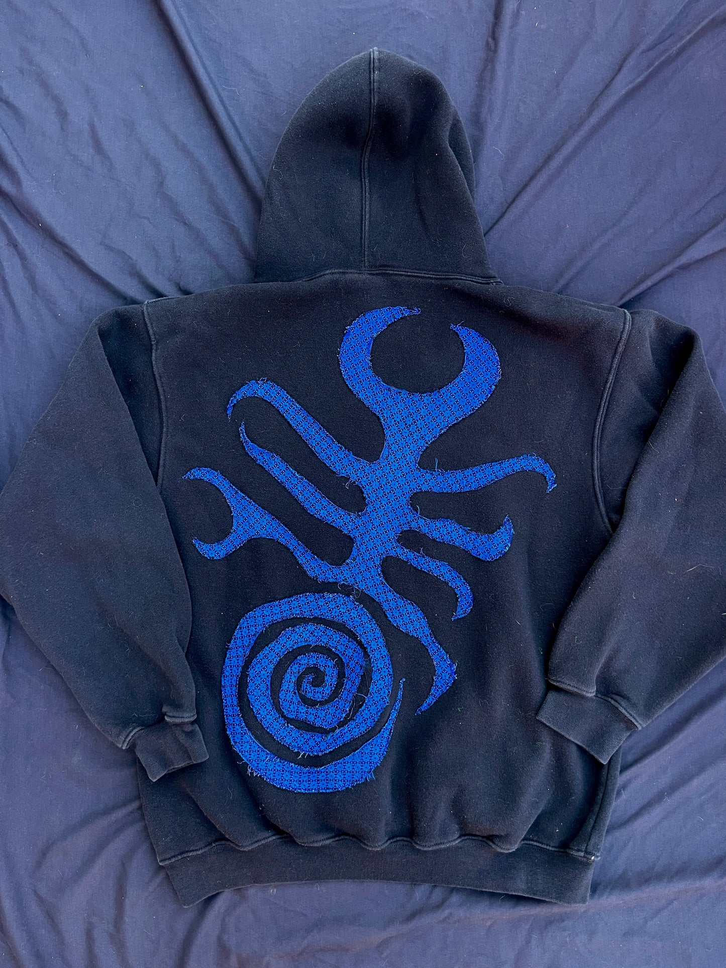 Clown & sigil patch hoodie