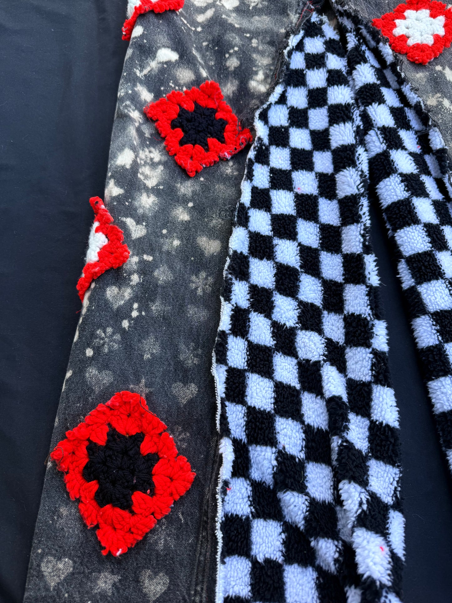 Casino clown granny square pants