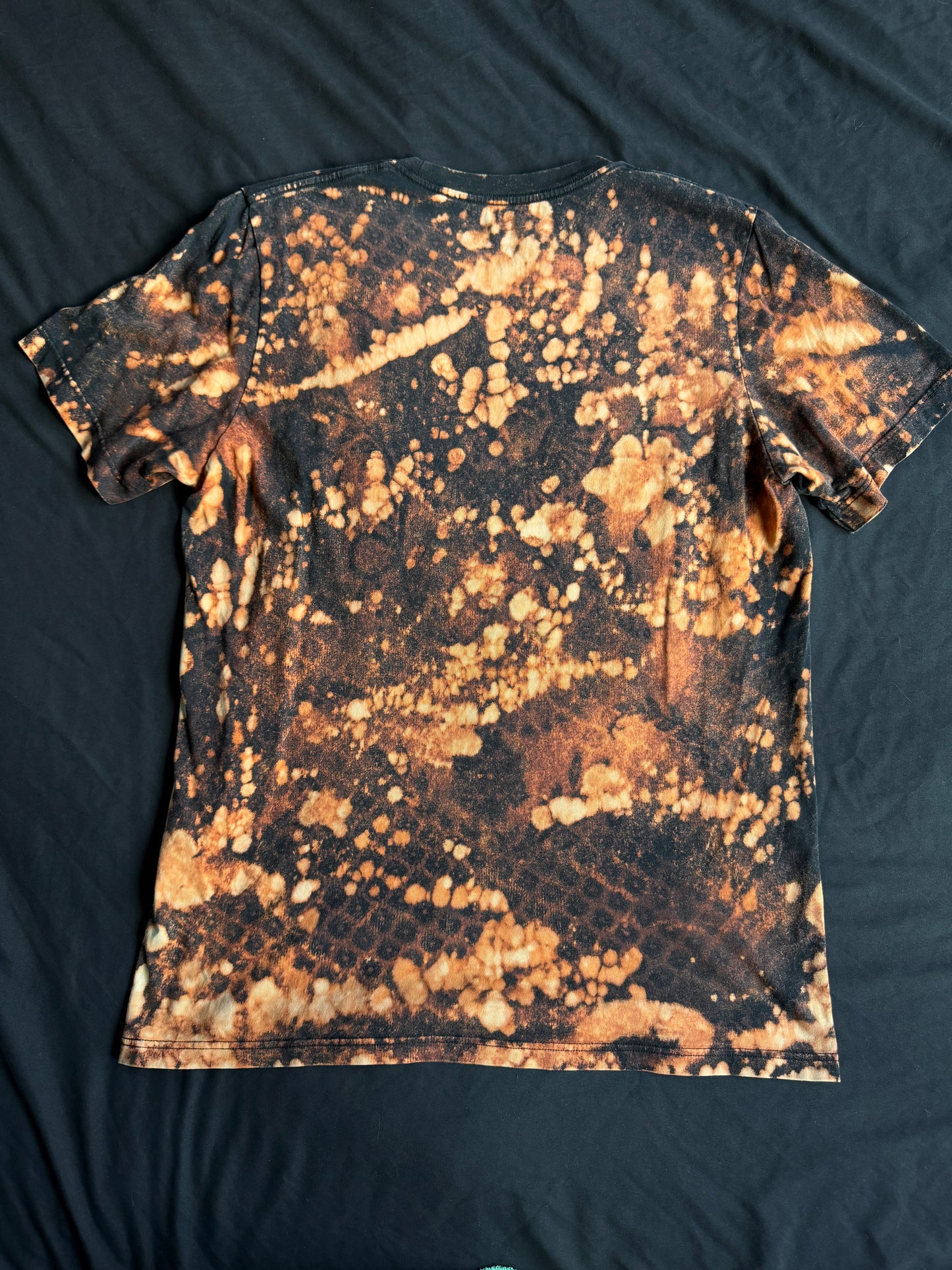 Clown bleach dyed t-shirt