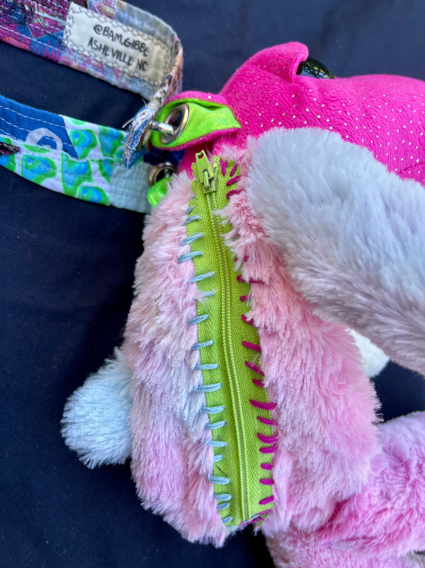 Dragon + rainbow bear hybrid side bag