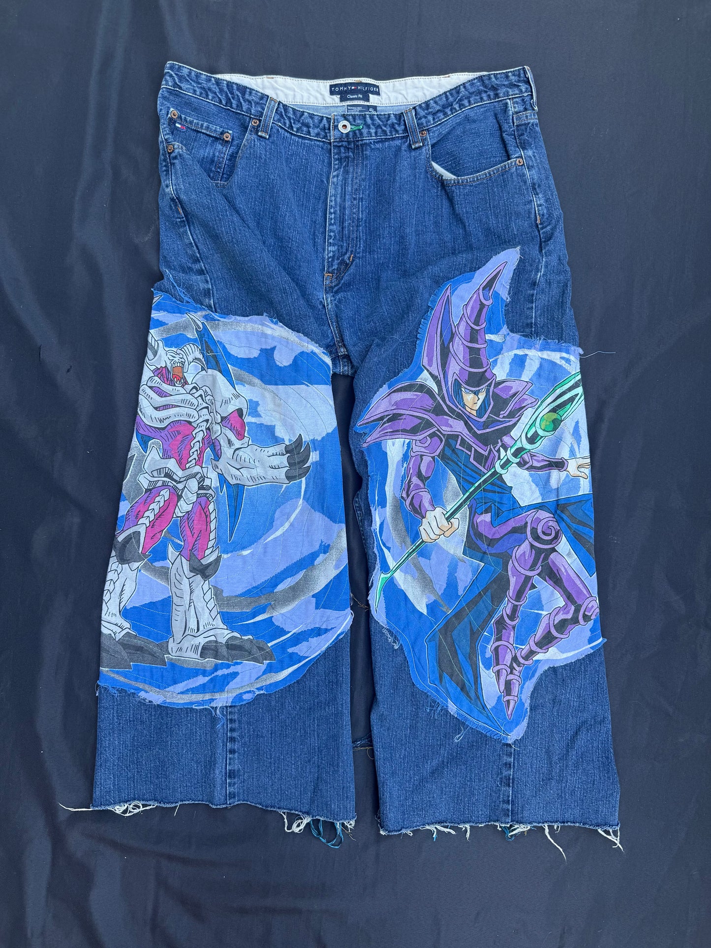 Yu-gi-oh the dark magician patch jeans