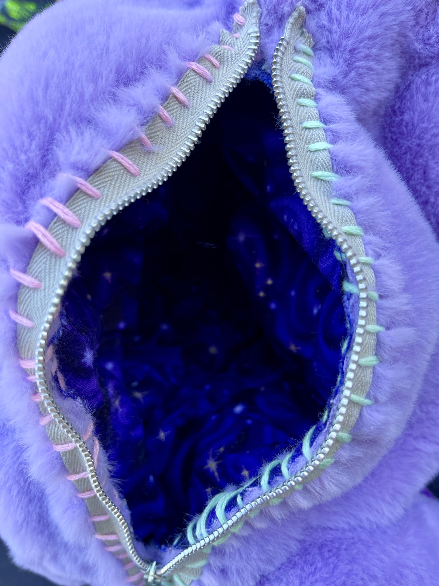 Unicorn + hippopotamus hybrid huge side bag