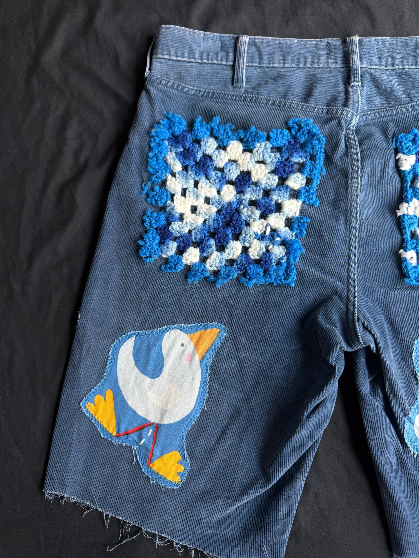 Monkeying around jean shorts