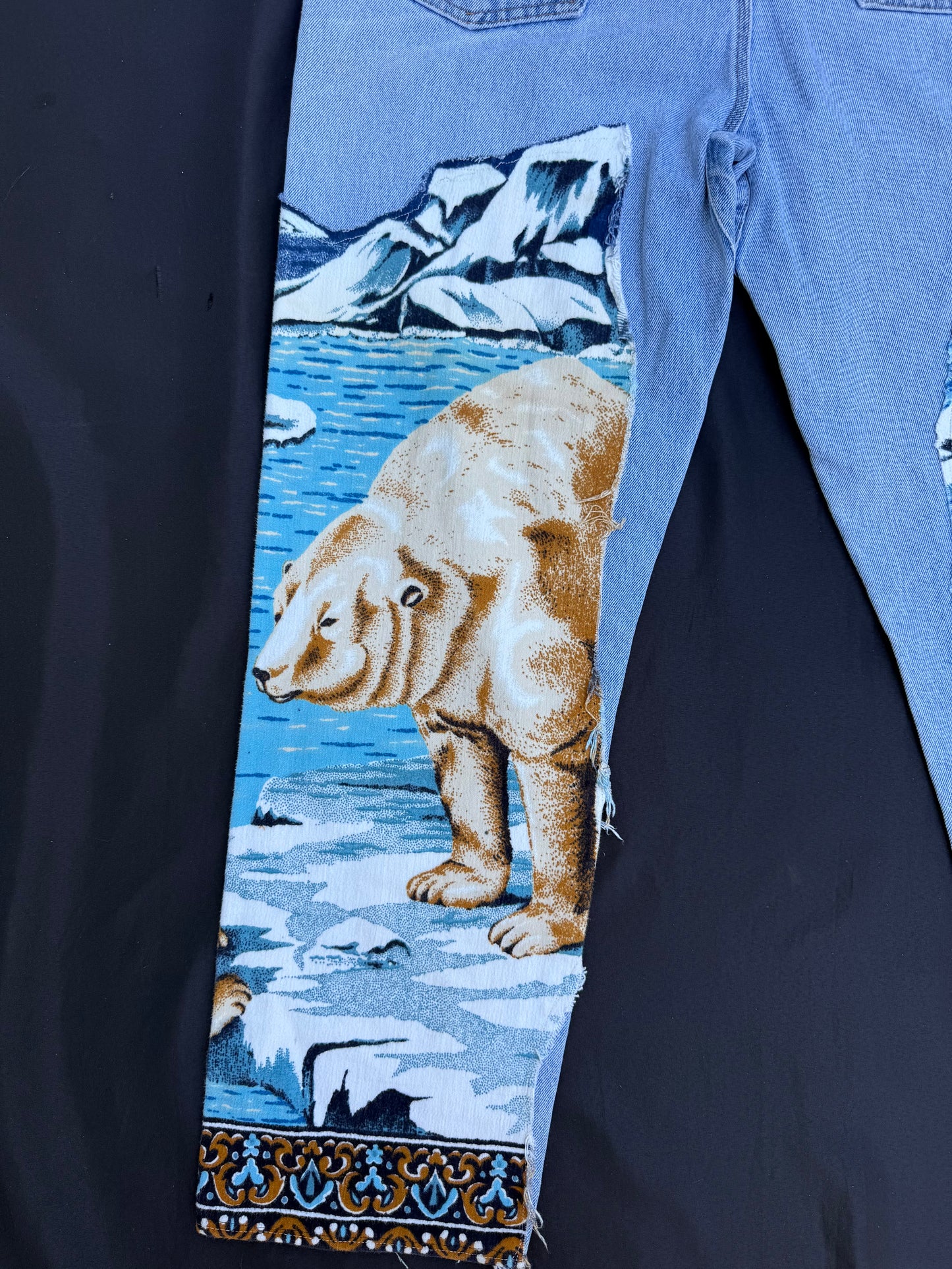 Polar bear vintage jeans