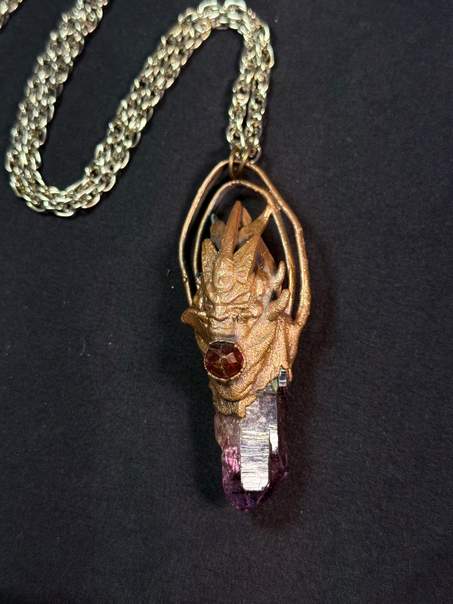 Amethyst warrior amulet