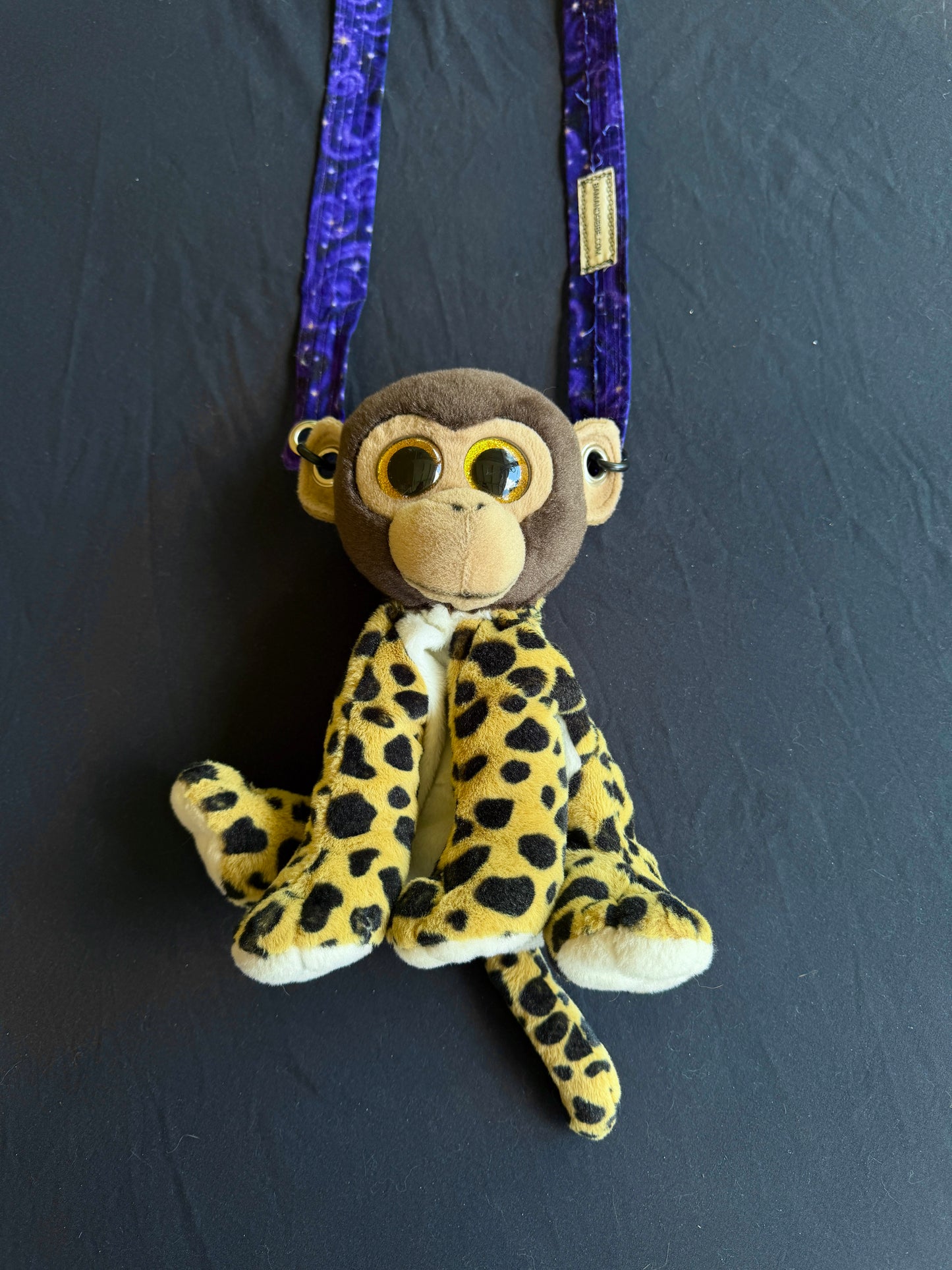 Monkey + cheetah hybrid side bag