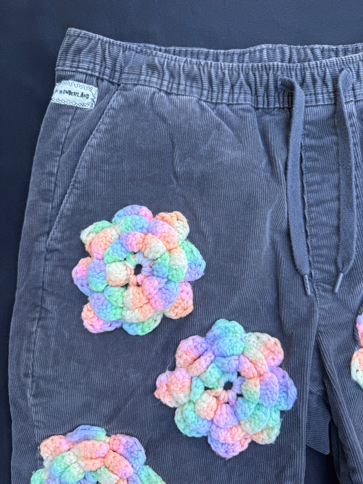 Crochet granny square shorts