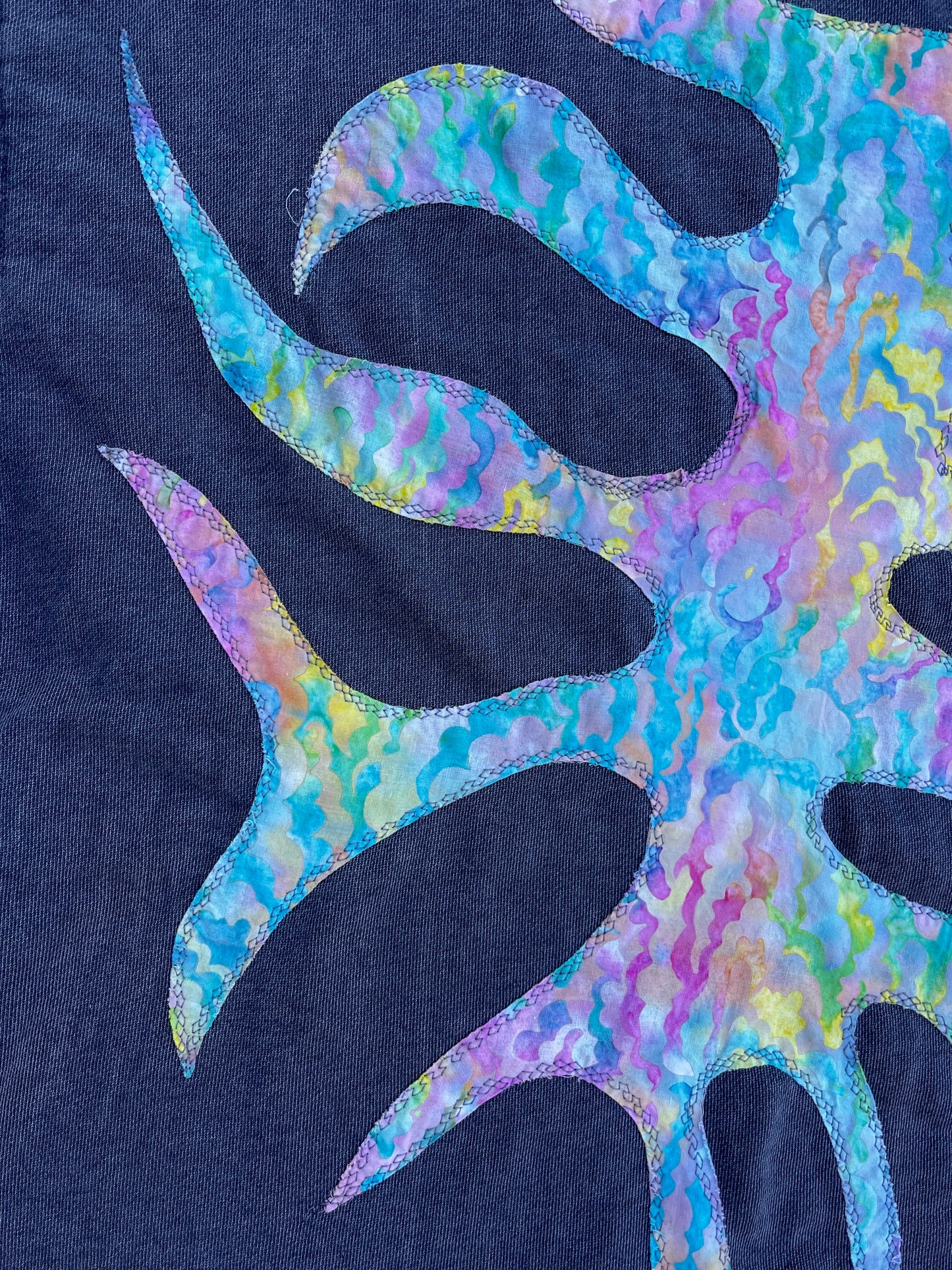 Baby clown & rainbow sigil patch sweatshirt