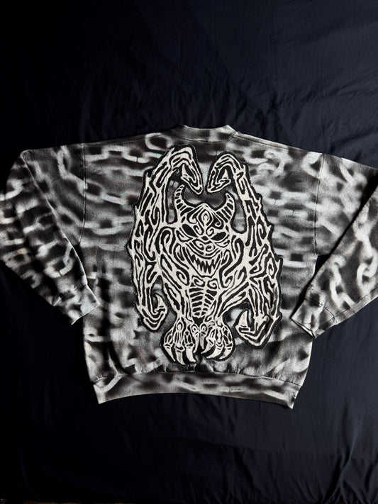 Gargoyle chain crewneck