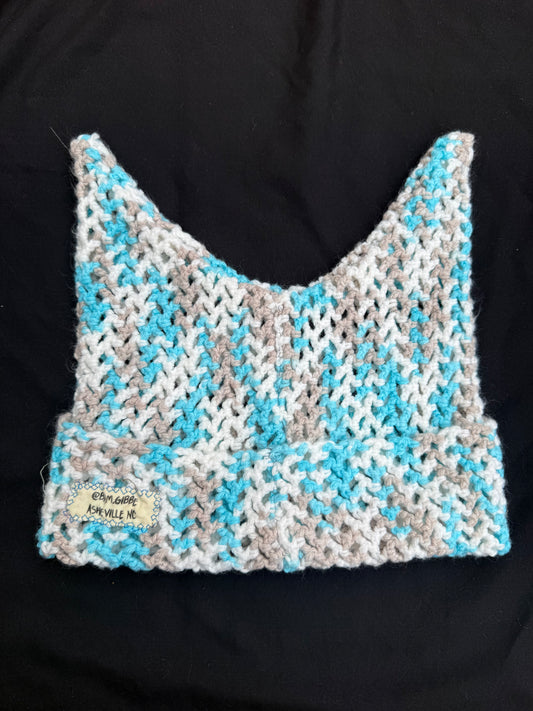 Crochet shape patch hat