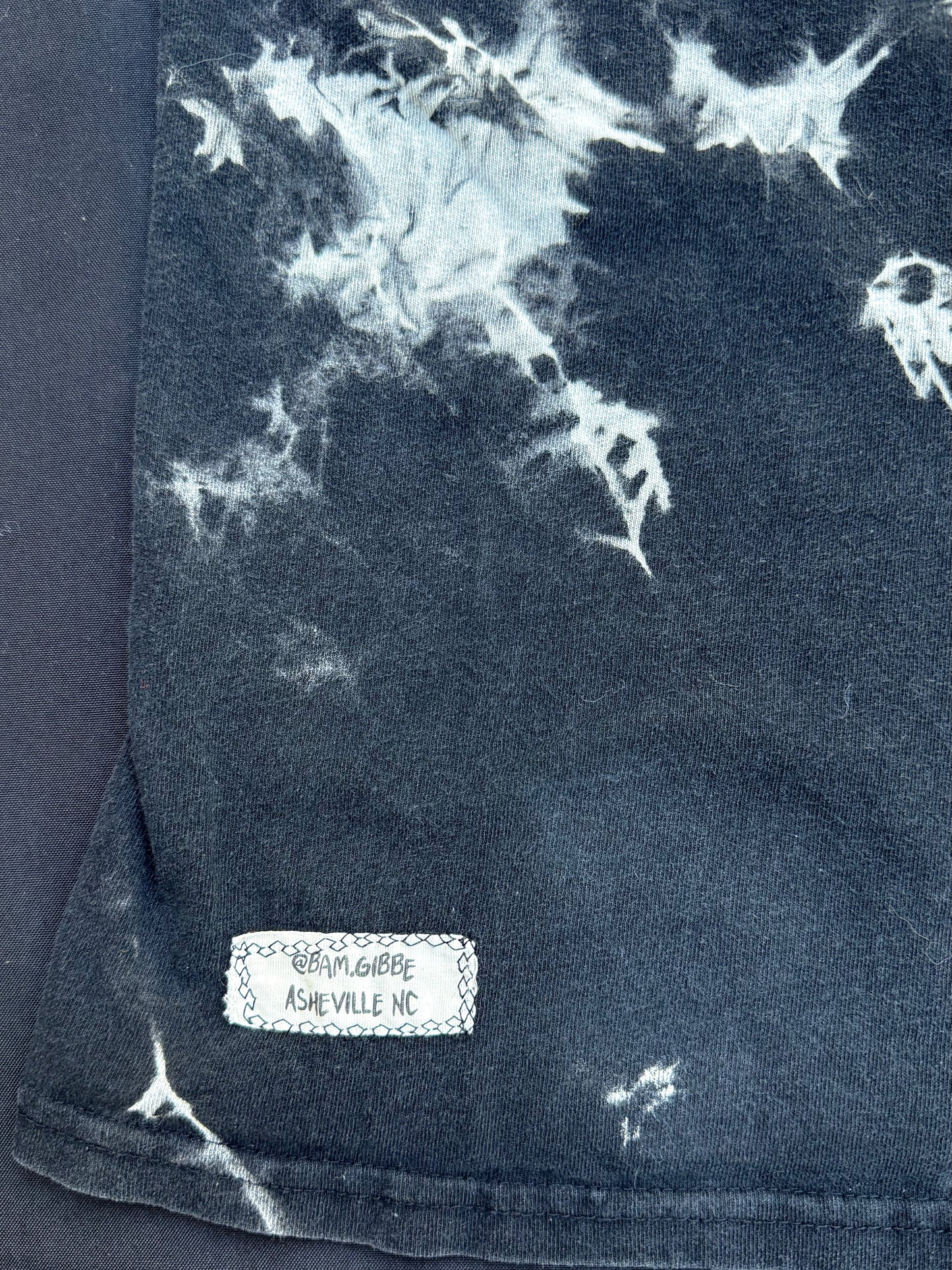 Three headed snail patch tie dye t shirt