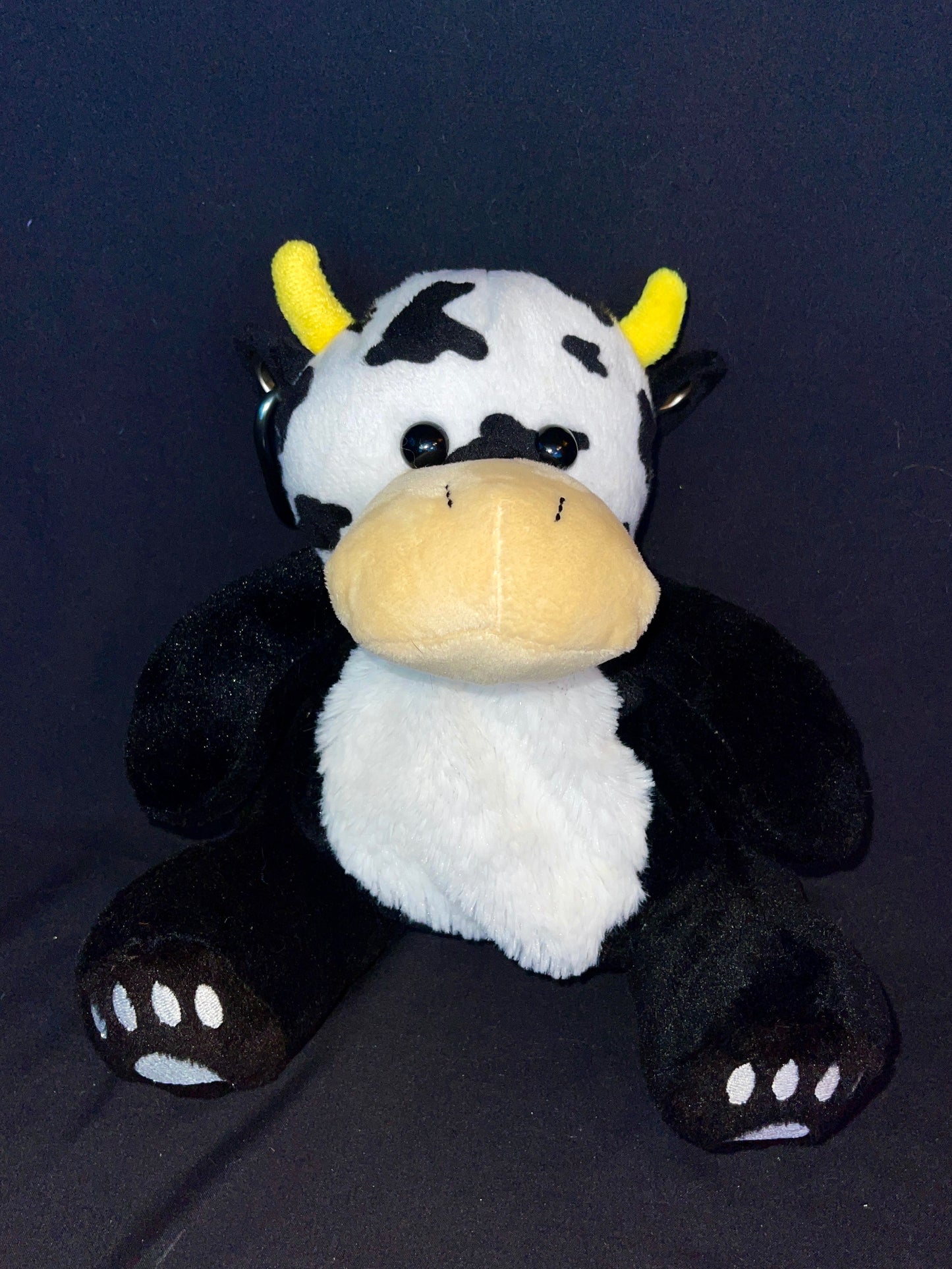 Cow + panda bear keychain stash pouch