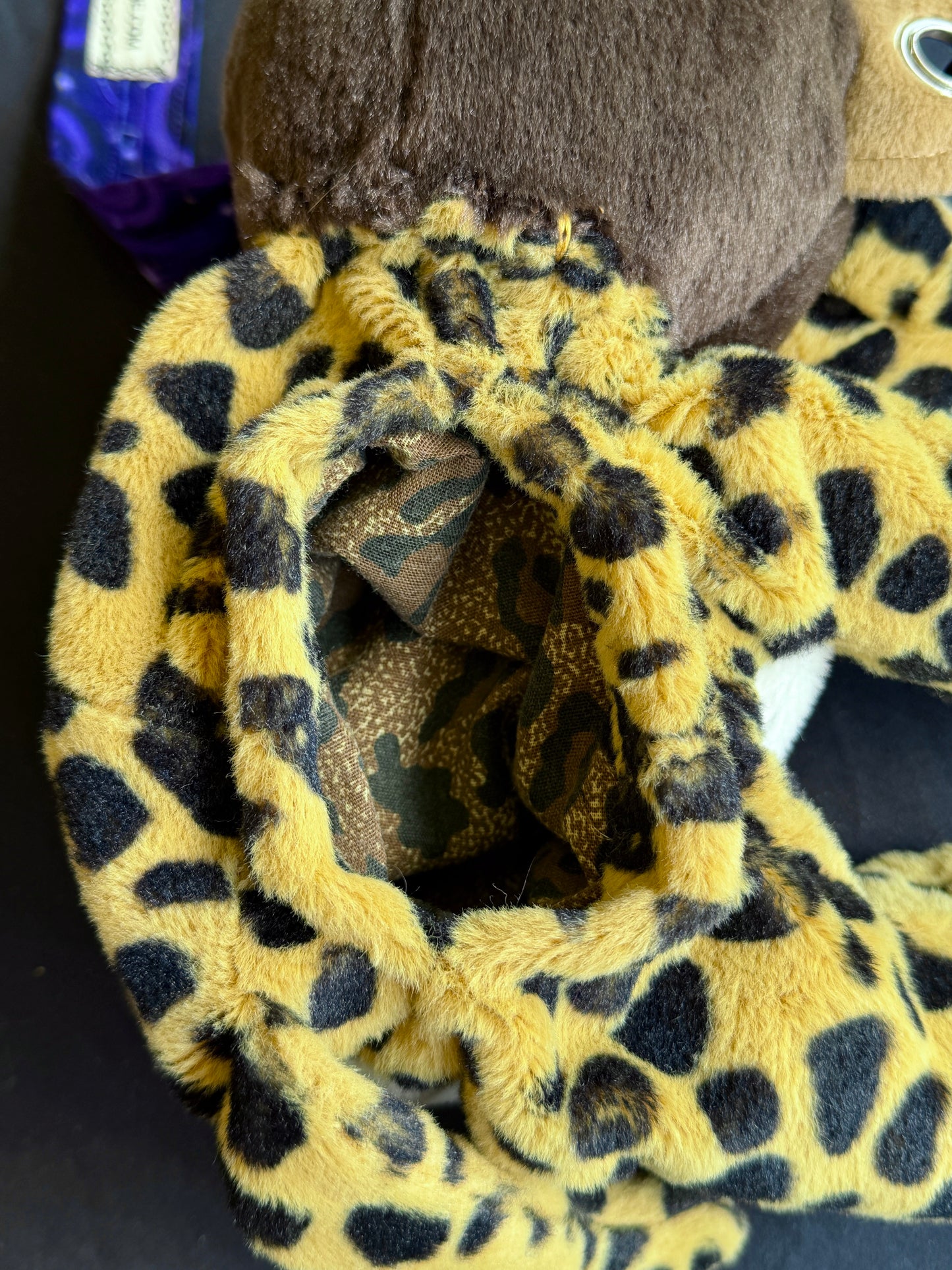 Monkey + cheetah hybrid side bag