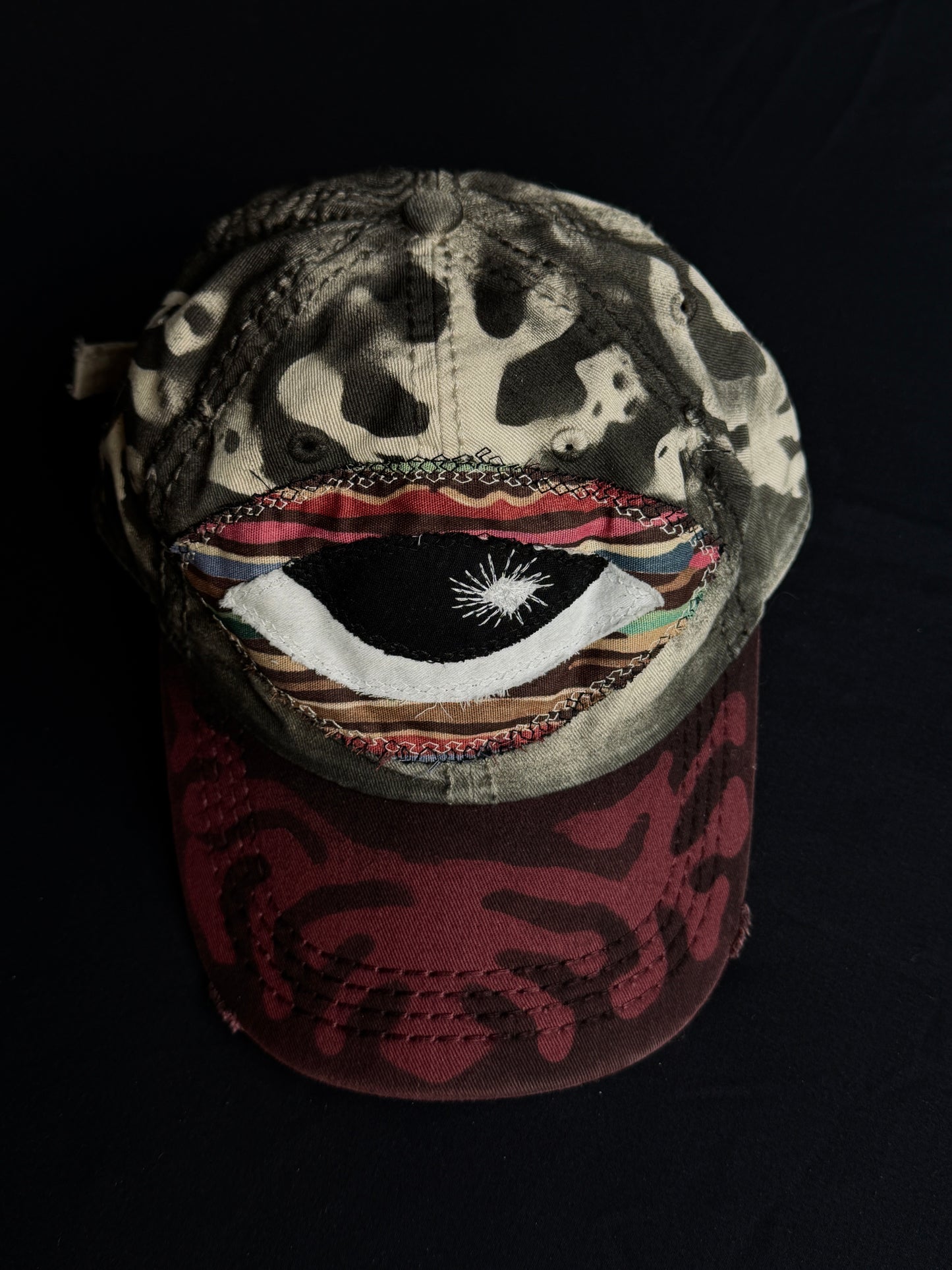 Upcycled Eyeball Shape Hat