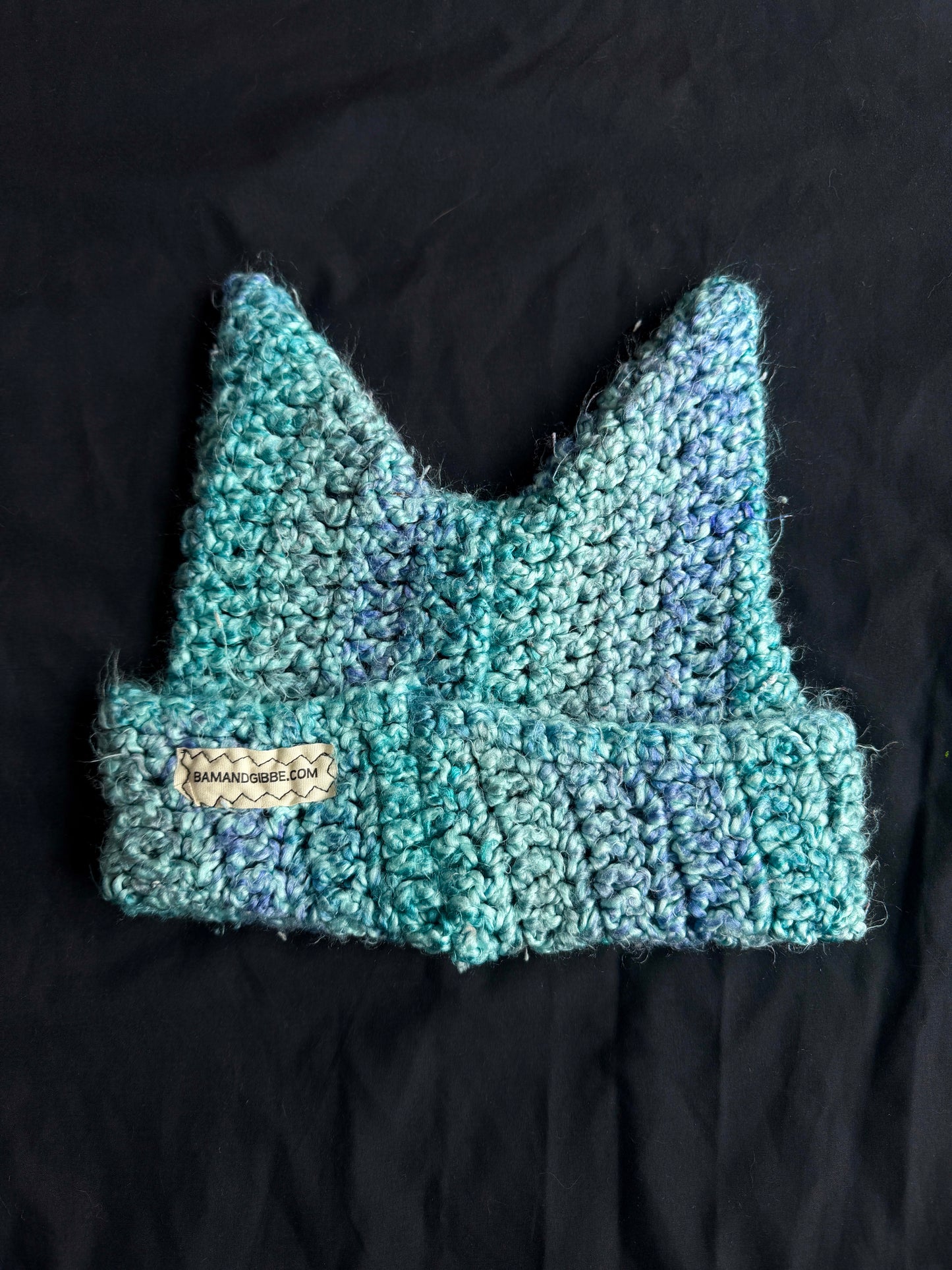 Crochet eyeball patch hat