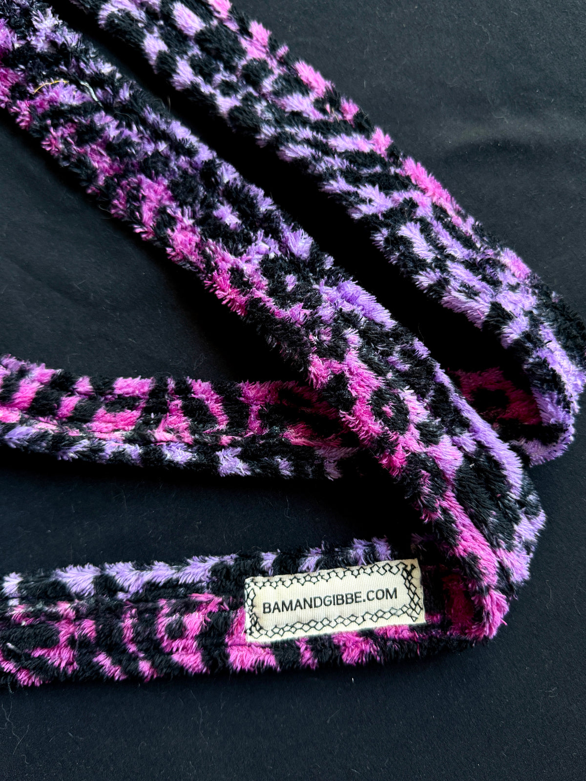Stitch + pink and blue leopard hybrid side bag