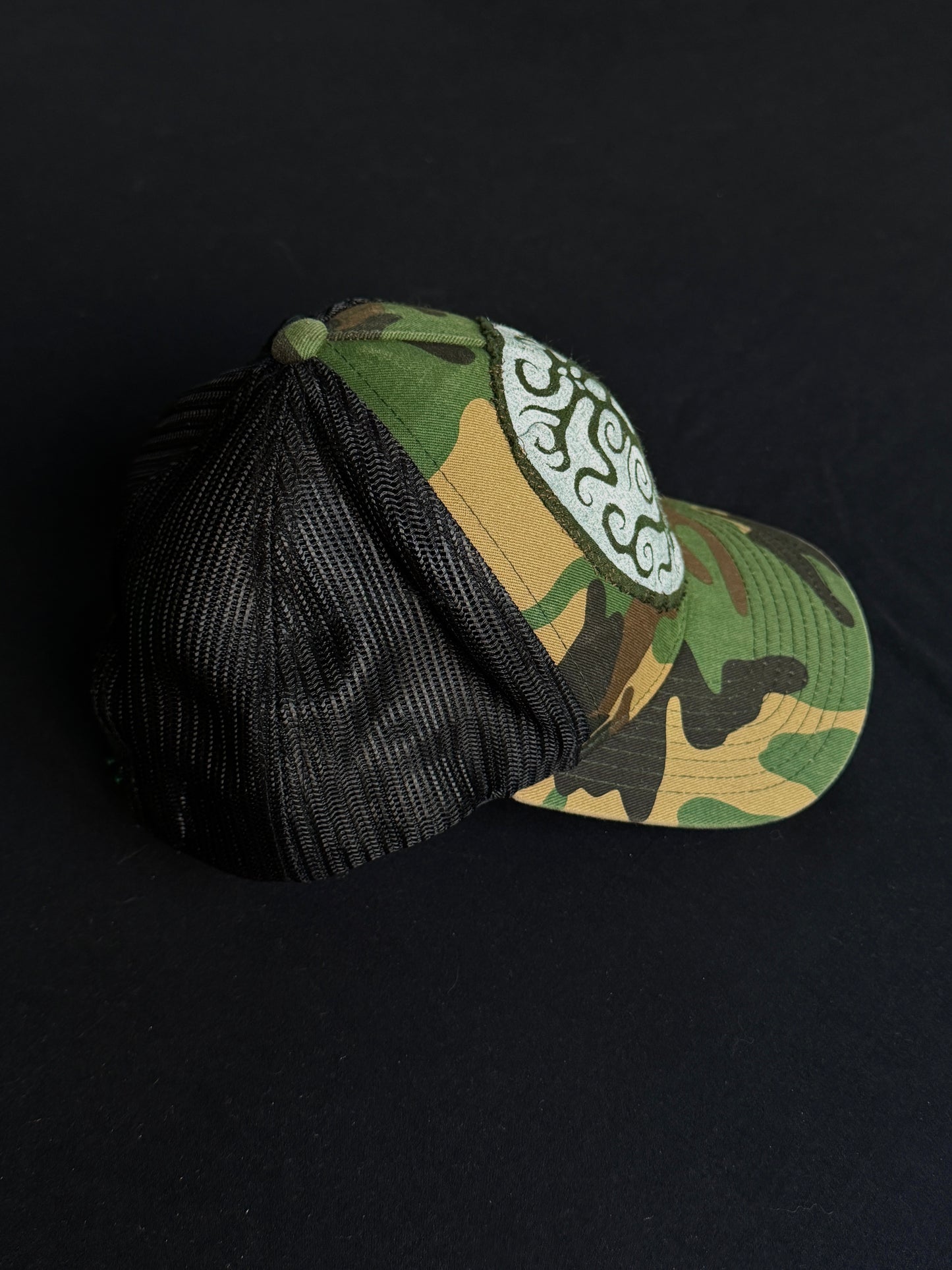 Upcycled Camo Shape Hat