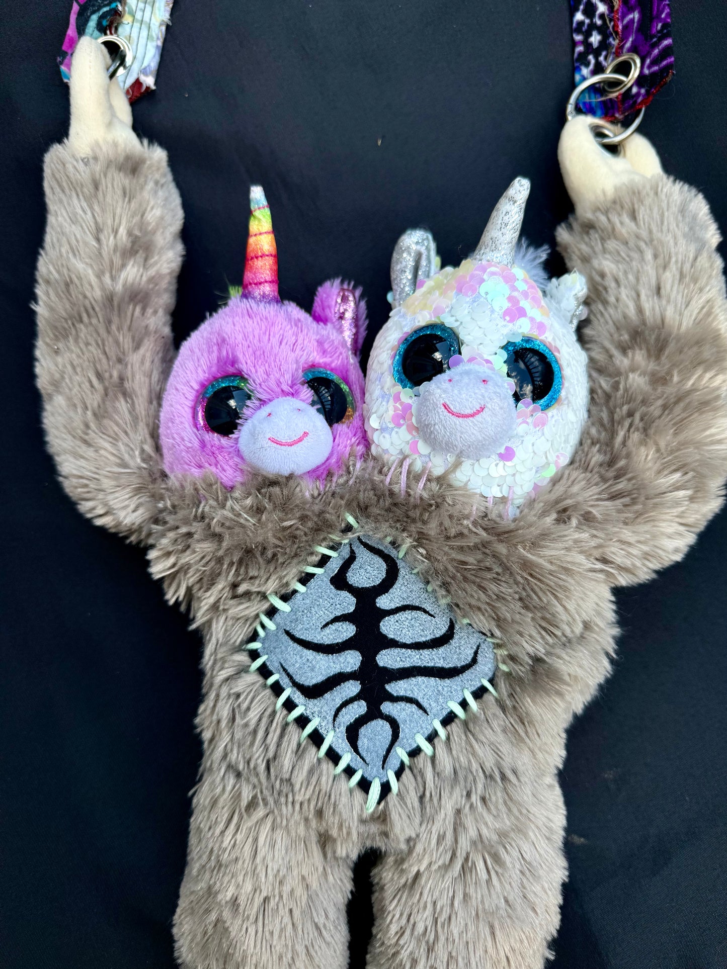 Two headed unicorn hybrid side bag