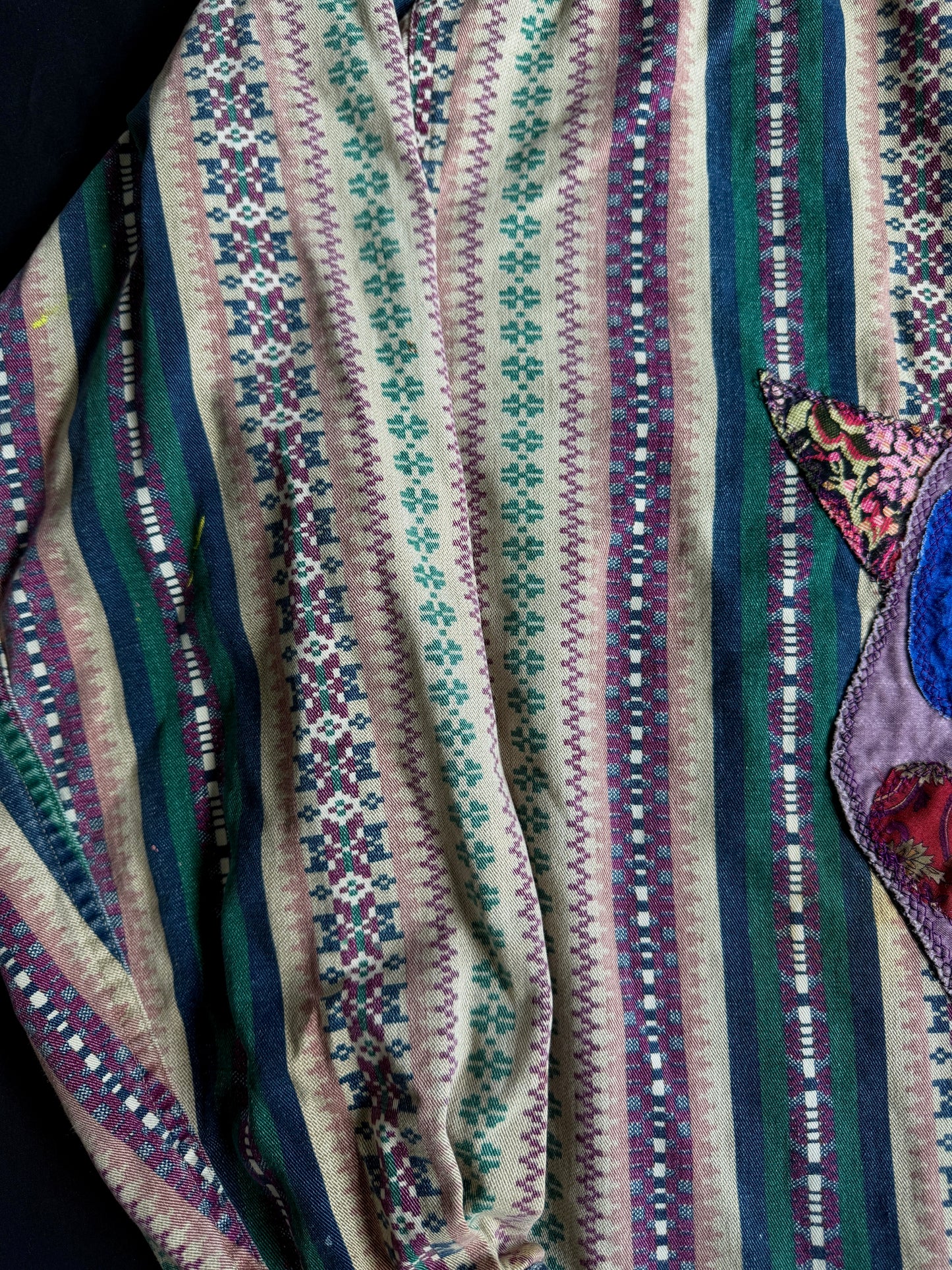 Clown and shapes button down shirt