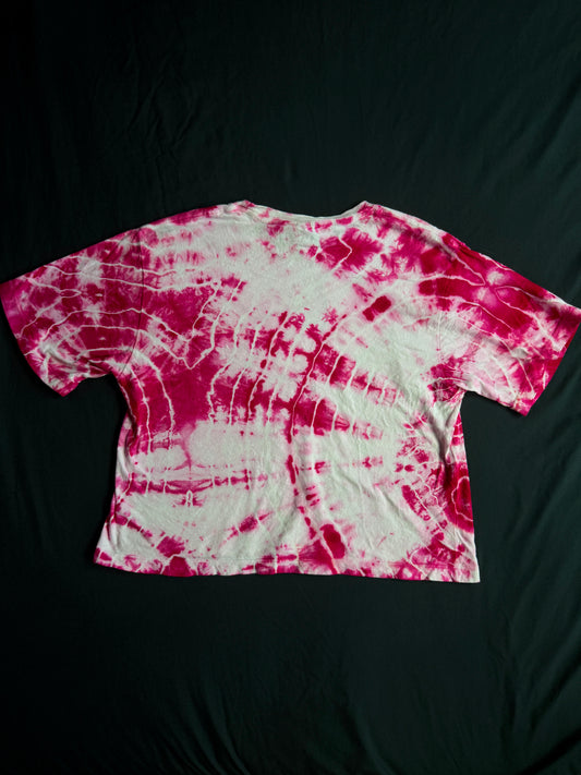 Pink snail tie dye t-shirt