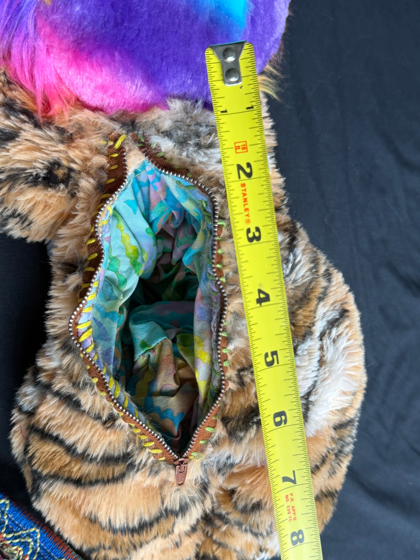 Rainbow lion + tiger hybrid side bag