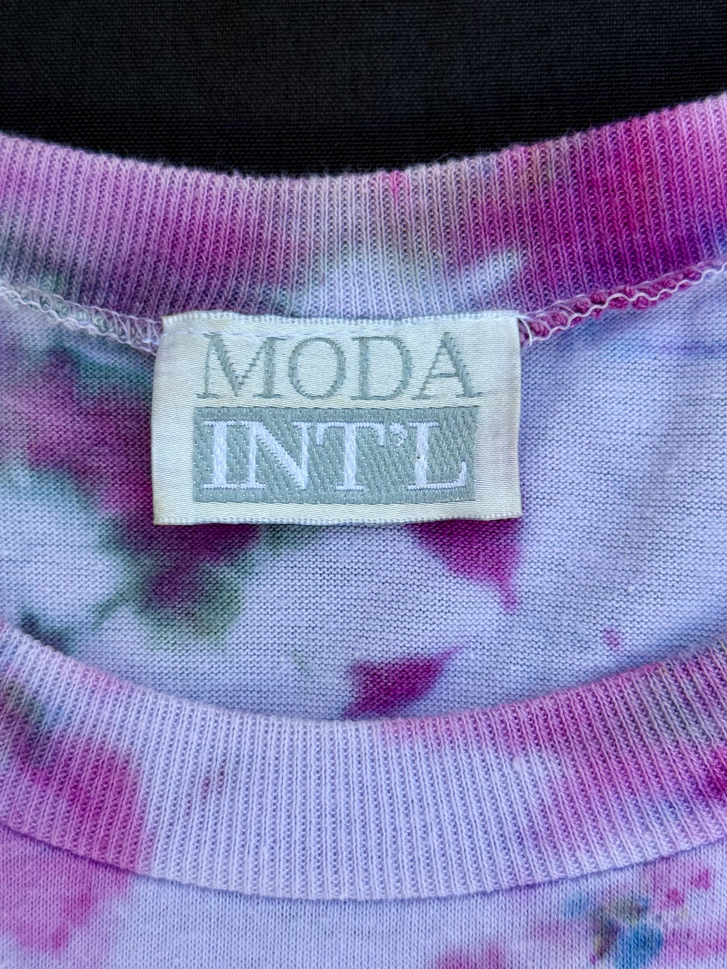 Clown patch tie dye t-shirt