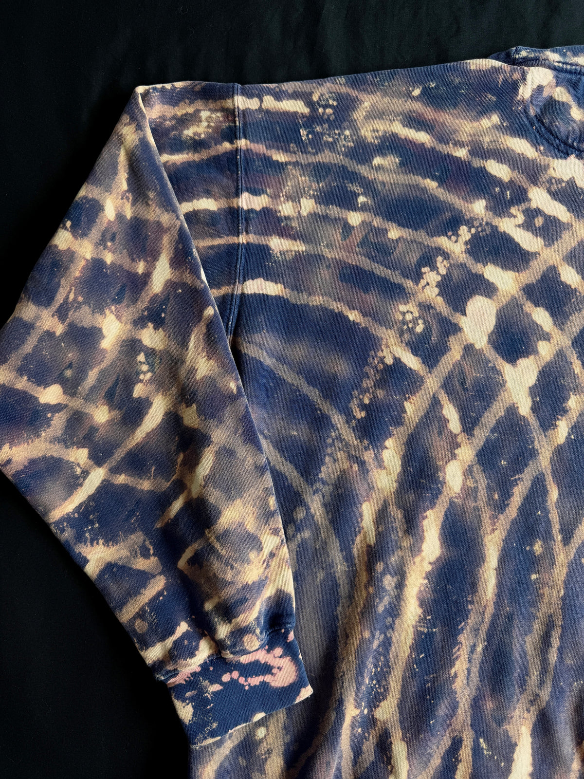 Moon goddess patch bleach dyed crewneck