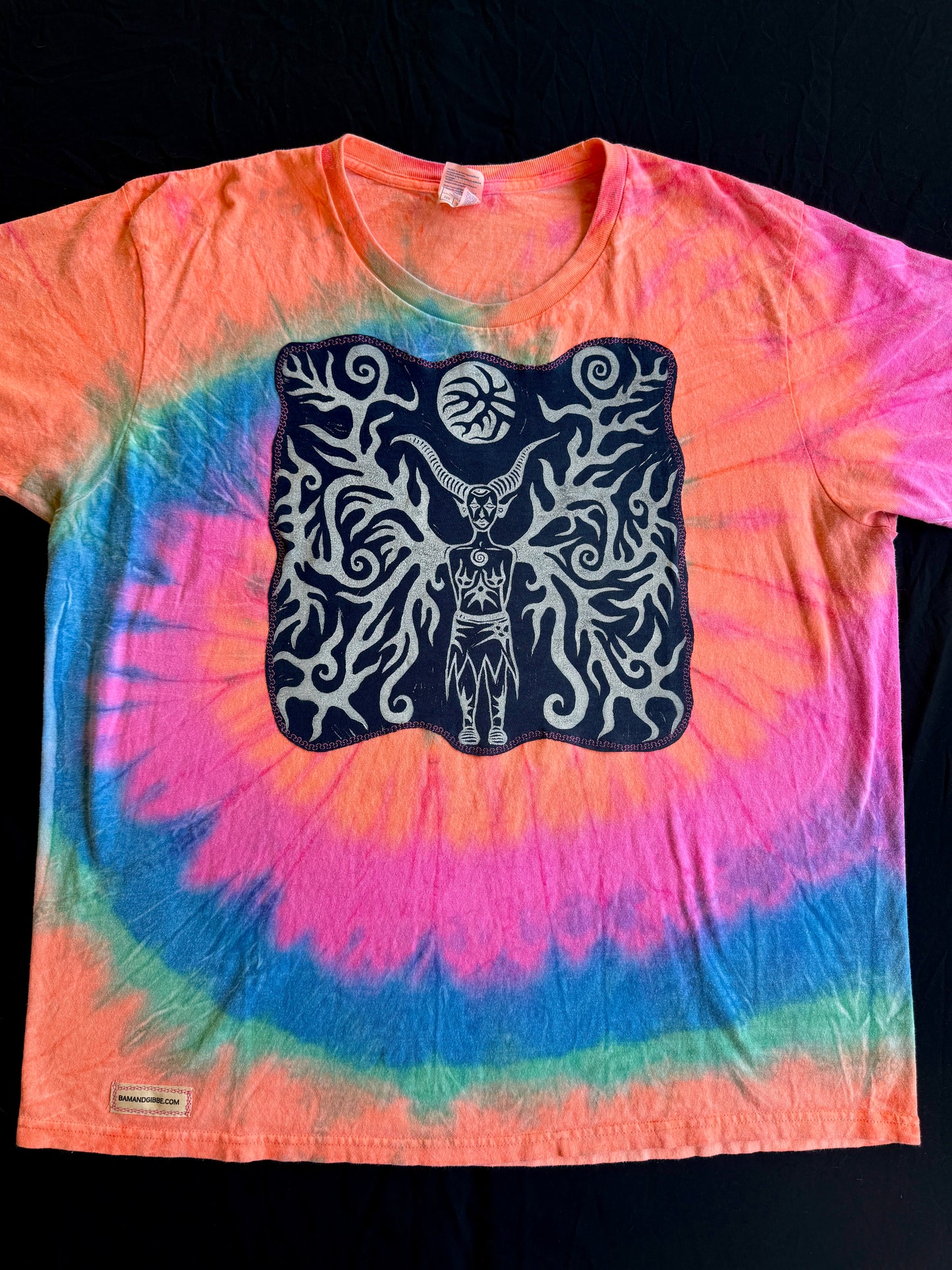 Moon goddess tie dye t-shirt