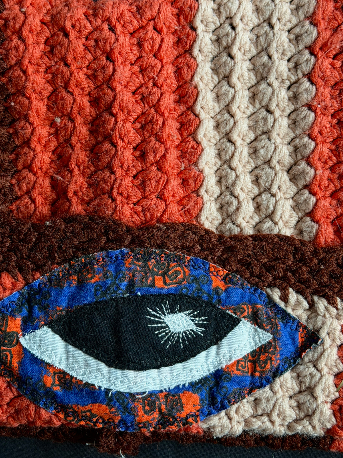 Crochet eyeball hat