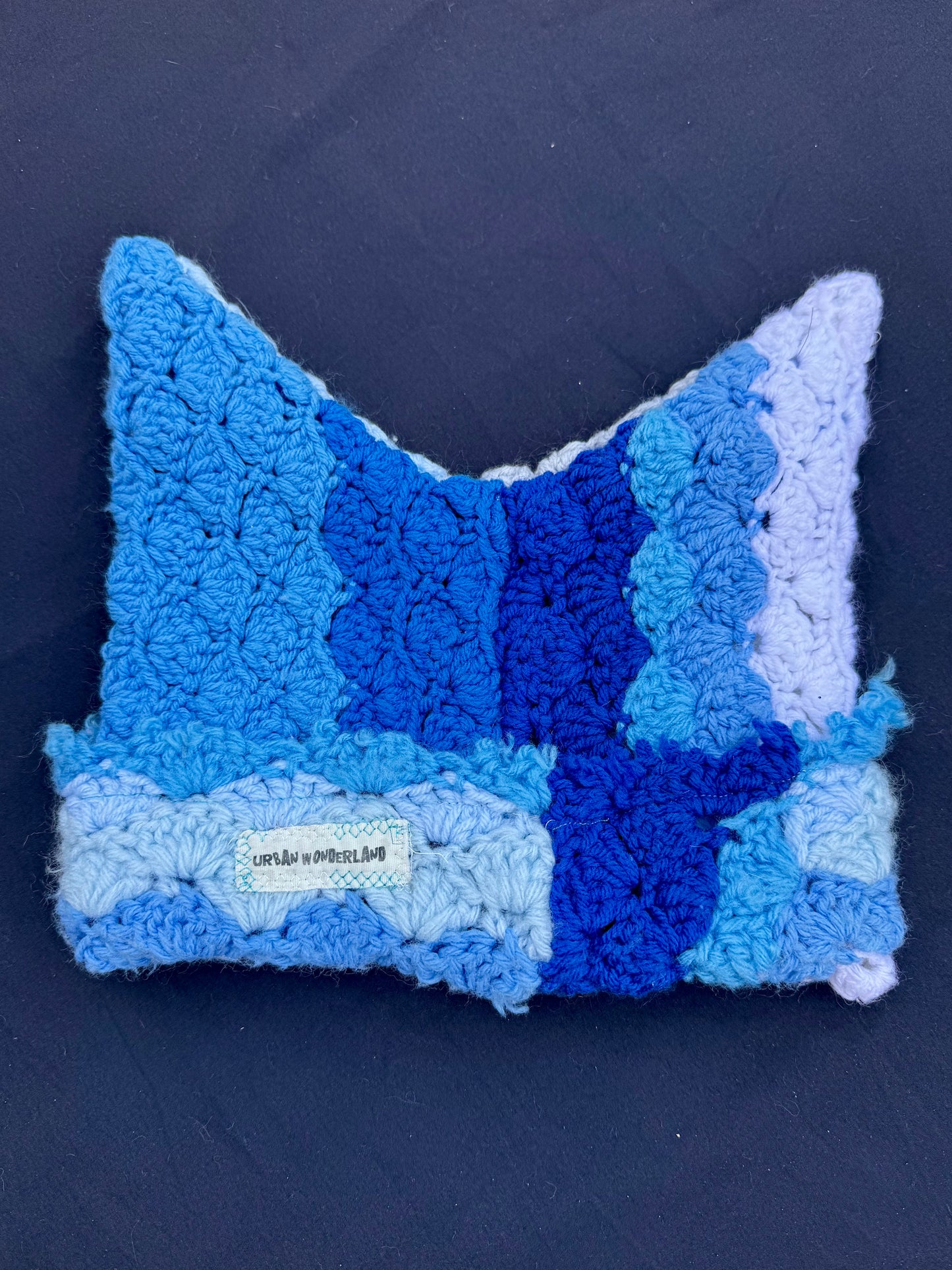 Crochet eyeball patch hat