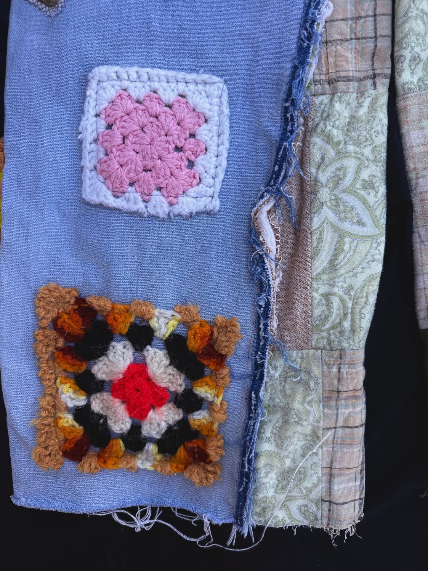 Cat granny square pants