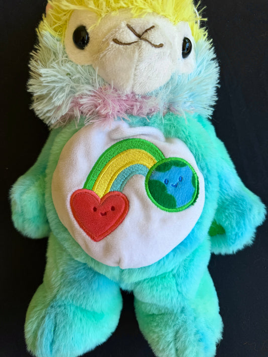 Llama + care bear hybrid side bag