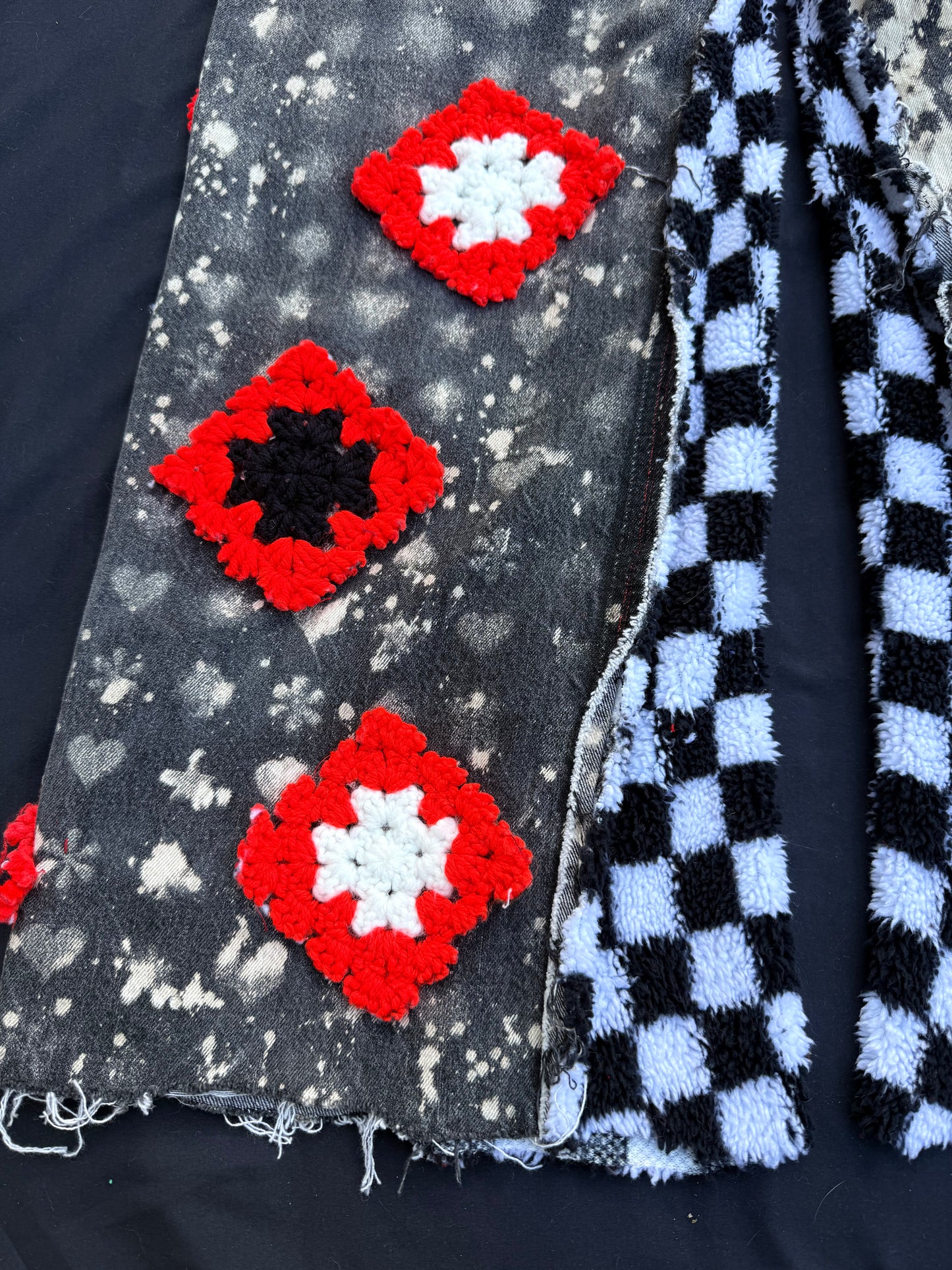 Casino clown granny square pants