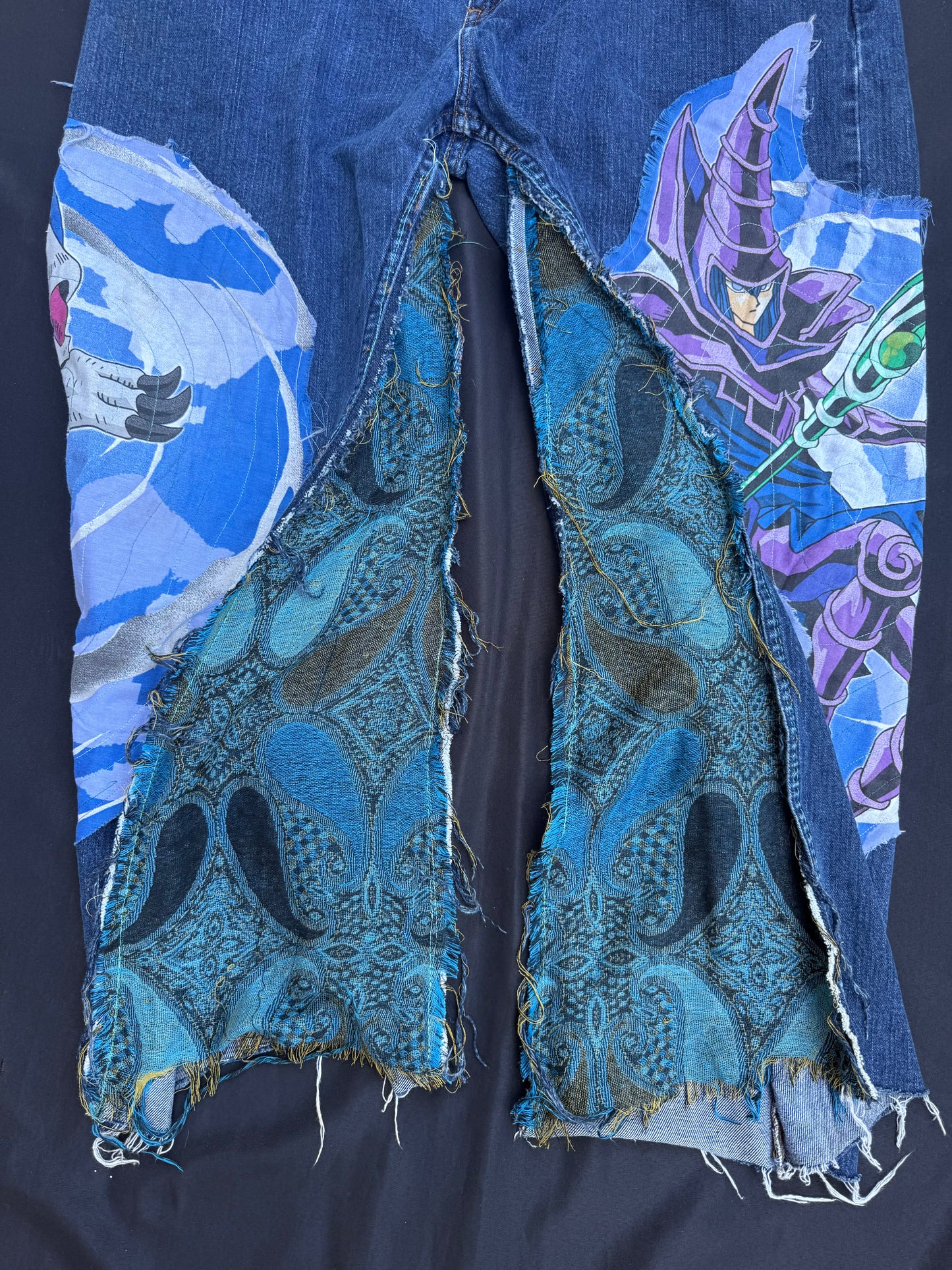 Yu-gi-oh the dark magician patch jeans