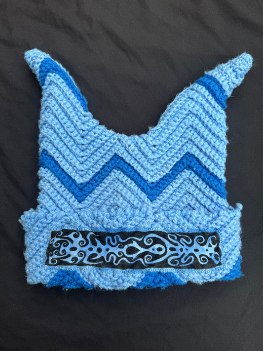 Crochet shape patch hat
