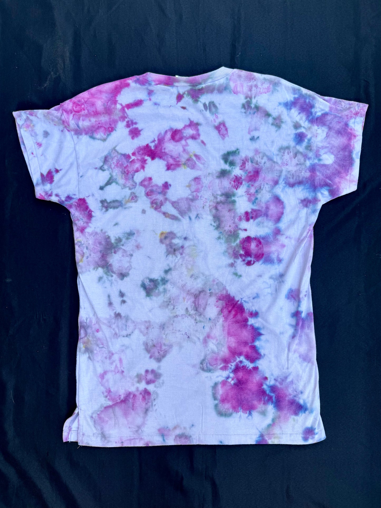 Clown patch tie dye t-shirt