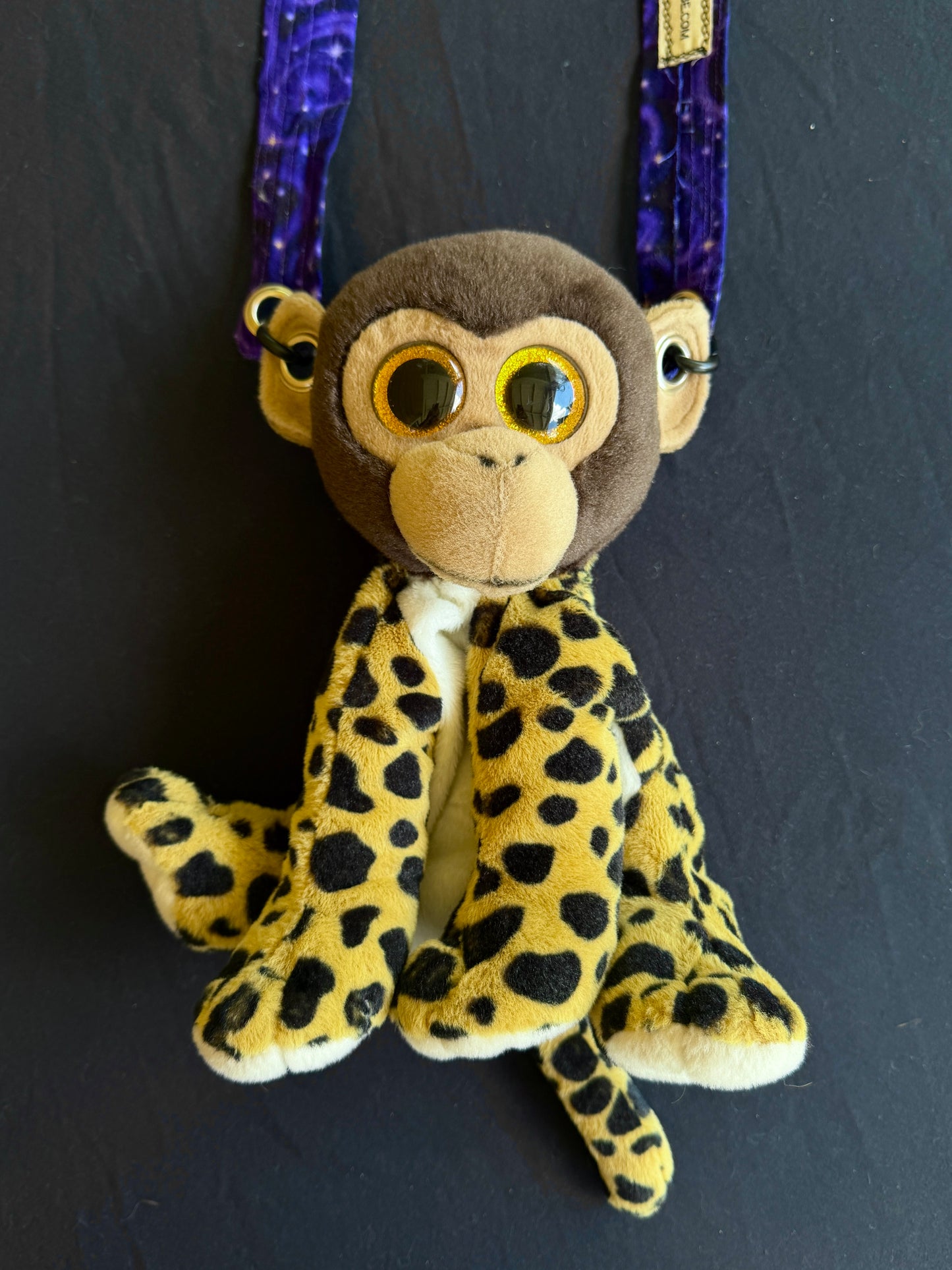 Monkey + cheetah hybrid side bag