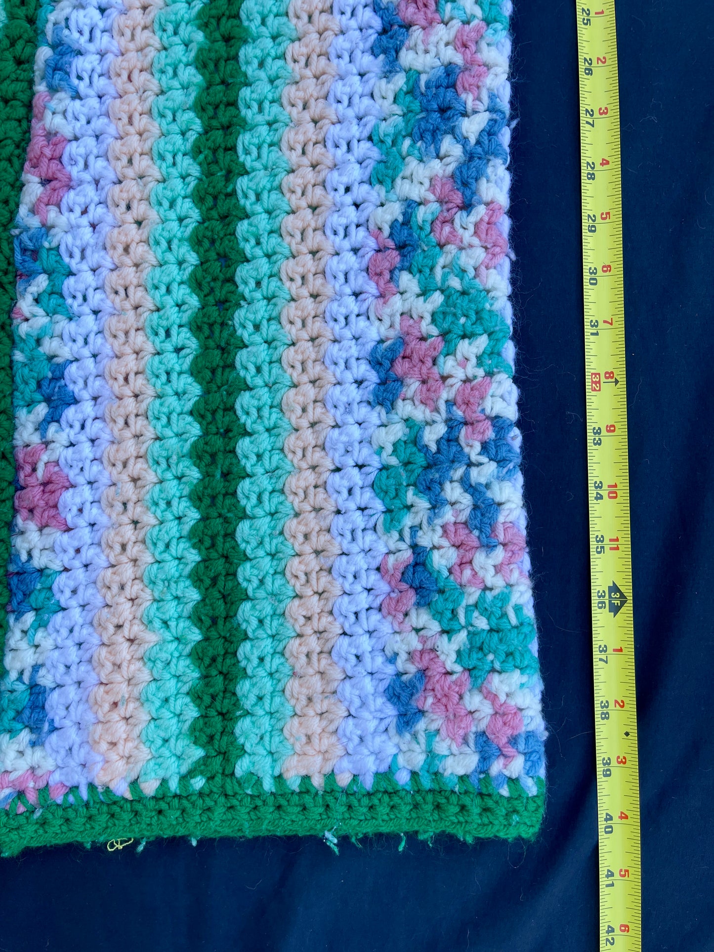 Sea foam crochet pants