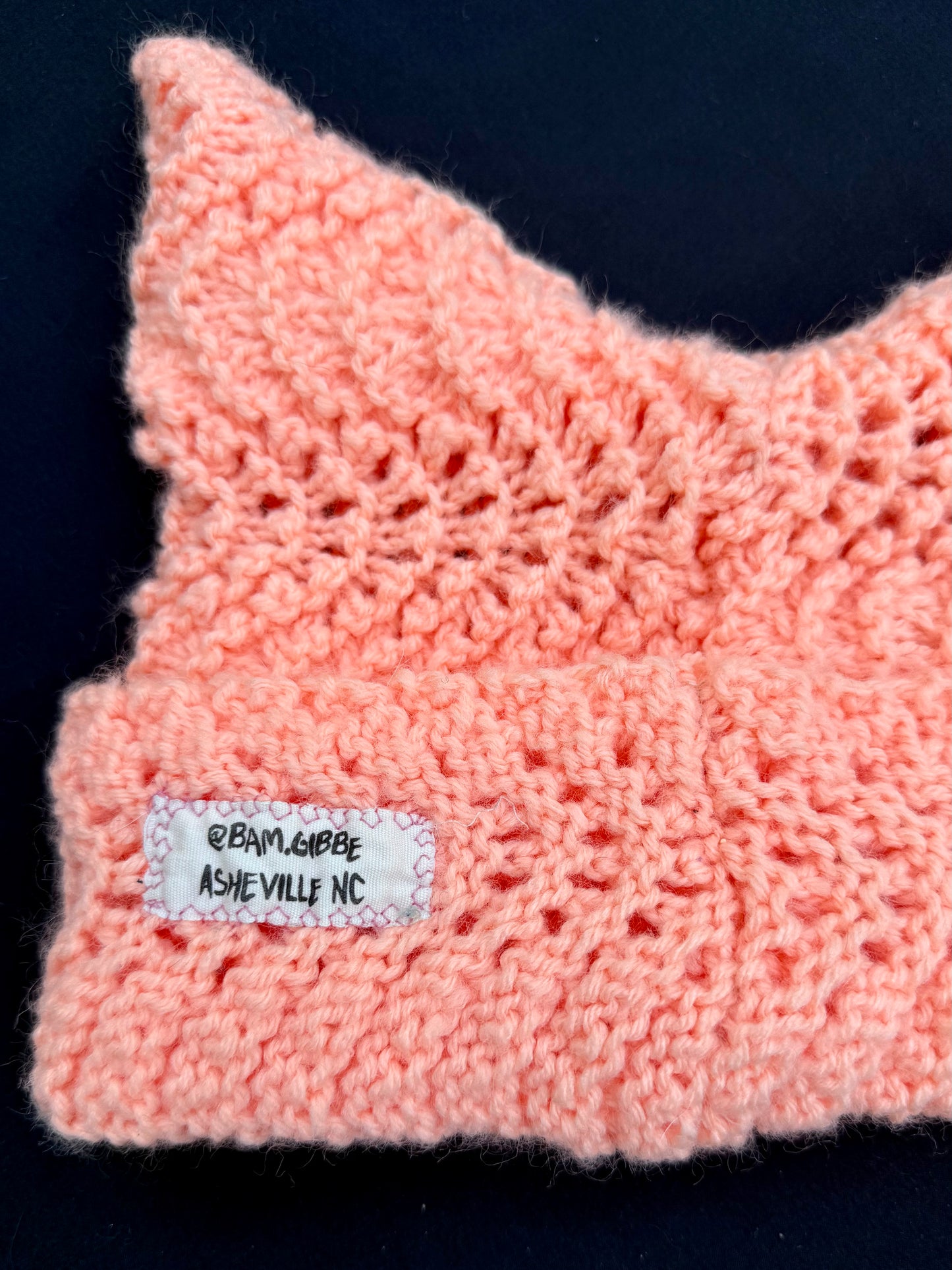 Crochet shape patch hat