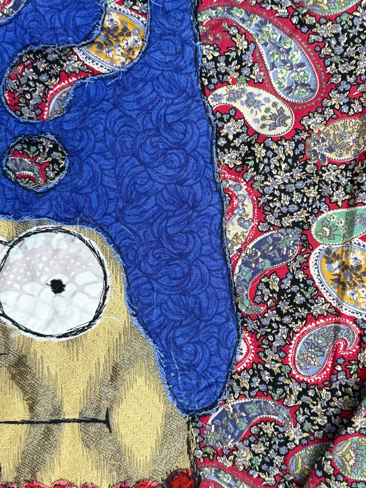 Marge Simpson Tipper button up paisley shirt